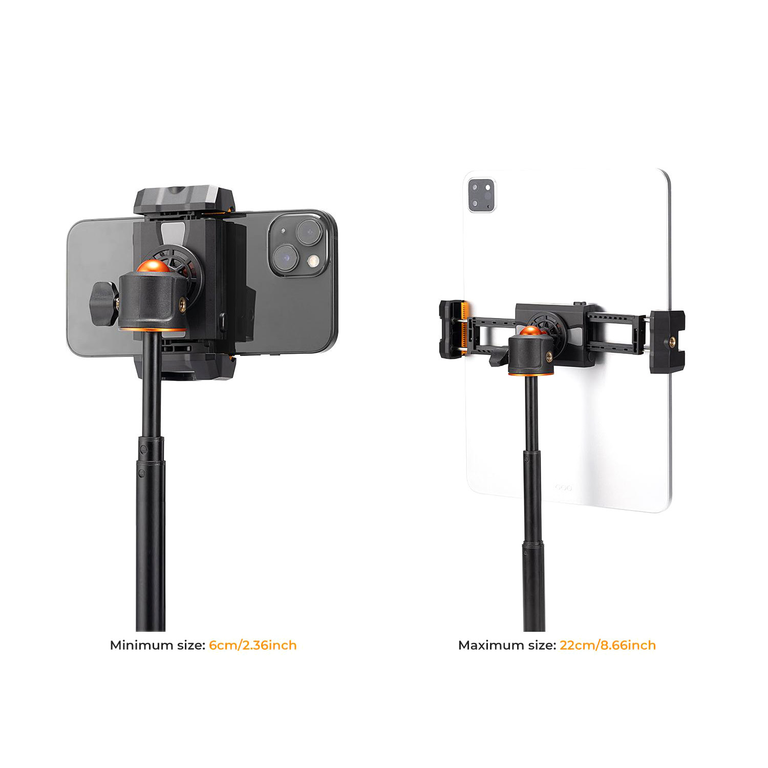 SOPORTE MS20 DE SMARTPHONE Y TABLETS PARA TRÍPODES - KYF CONCEPT - 5