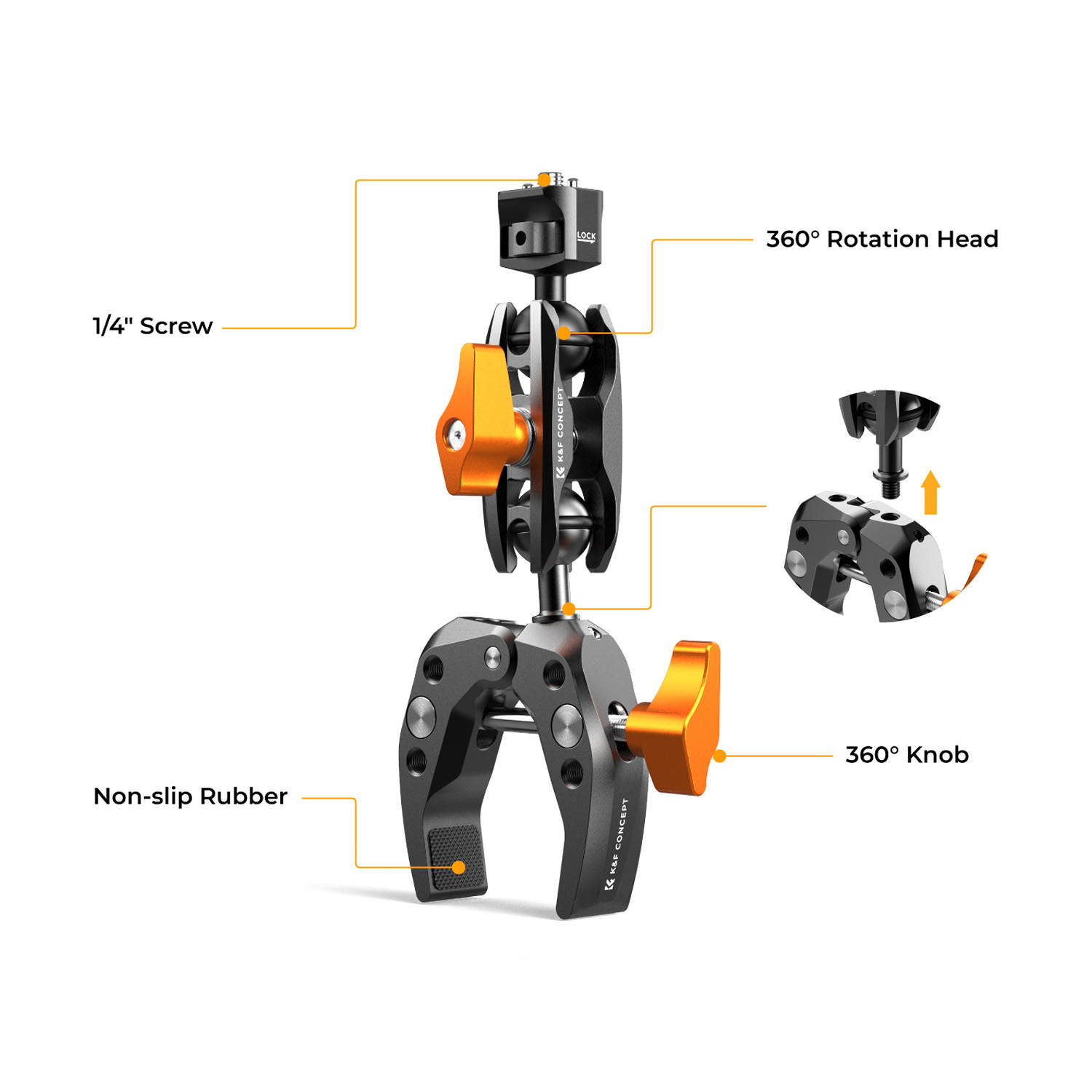SÚPER ABRAZADERA + BRAZO MAGIC ARM KYF CONCEPT - KF31.083 - 2