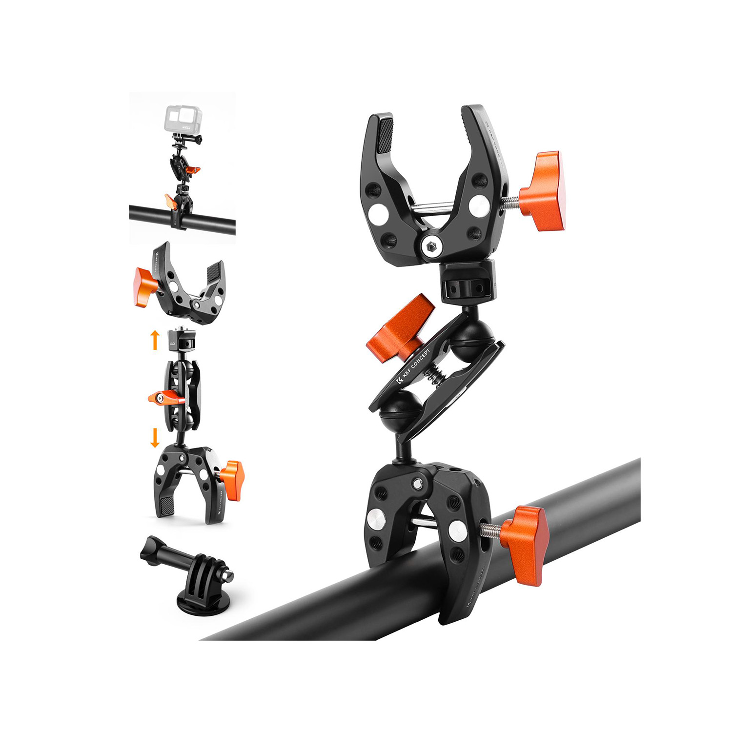 SUPER CLAMP DOBLE PARA CÁMARAS KYF CONCEPT KF31.096 - 1