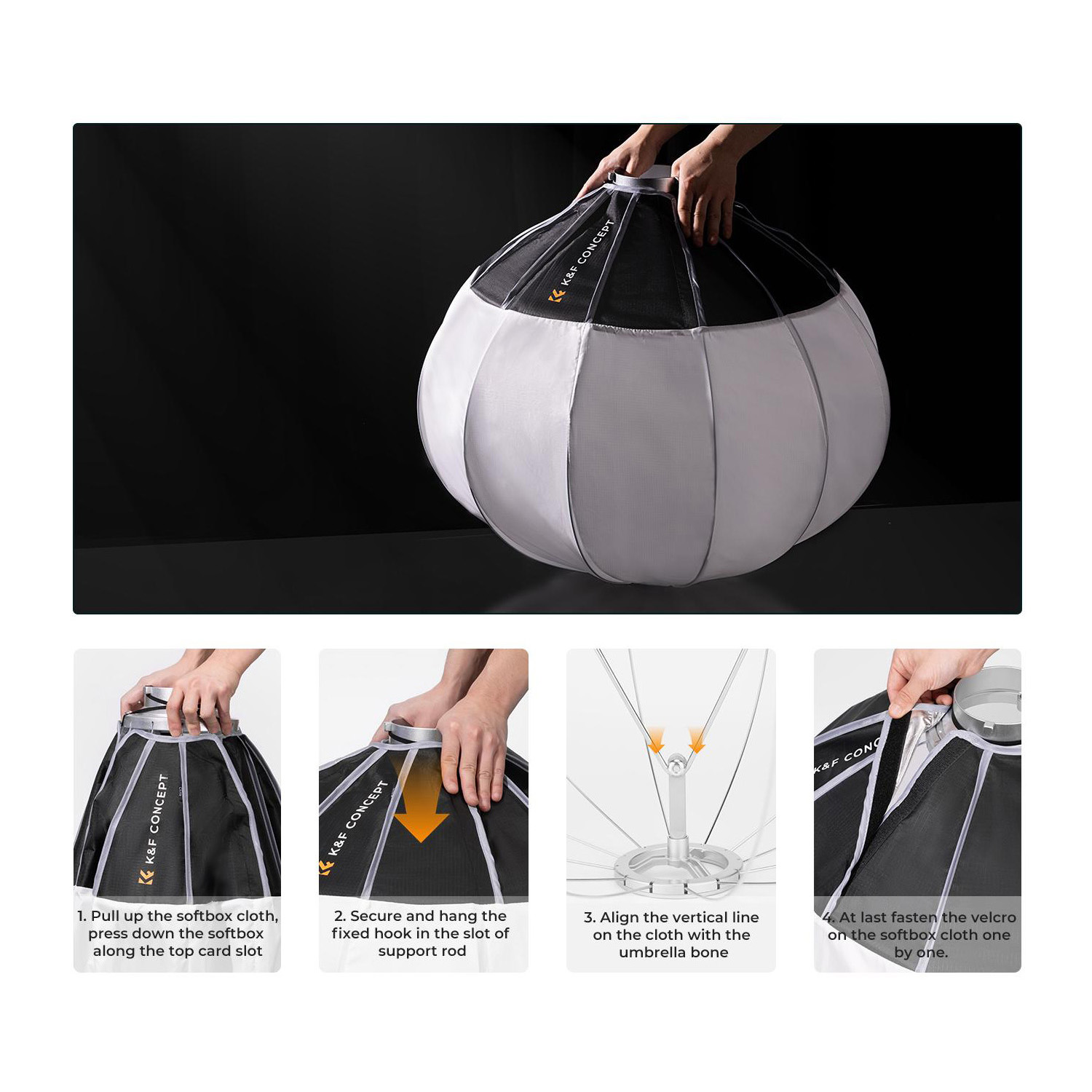 SOFTBOX ESFERA DE 65 CM BOWENS - KYF CONCEPT - 2