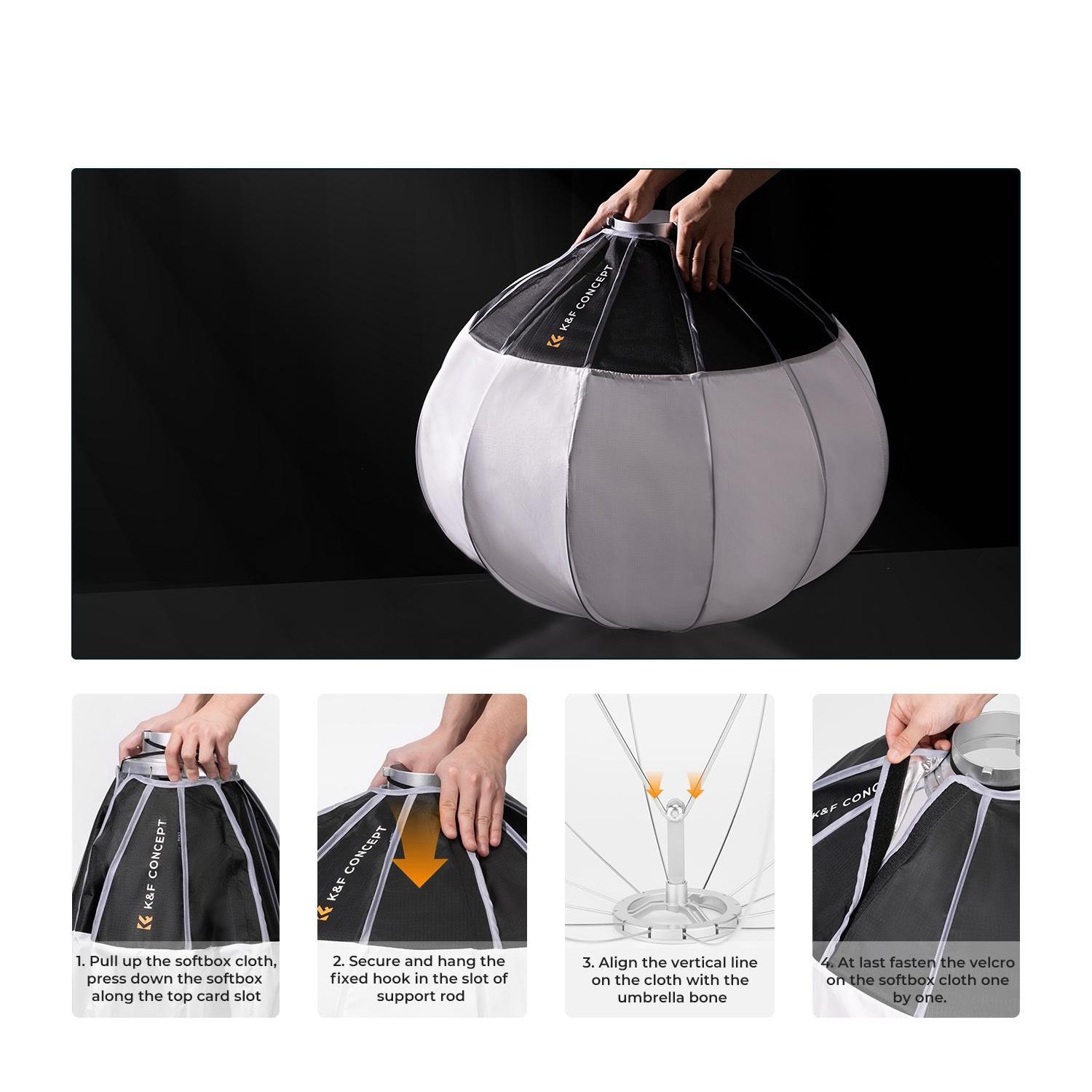 SOFTBOX ESFERA DE 85 CM BOWENS - KYF CONCEPT - 2