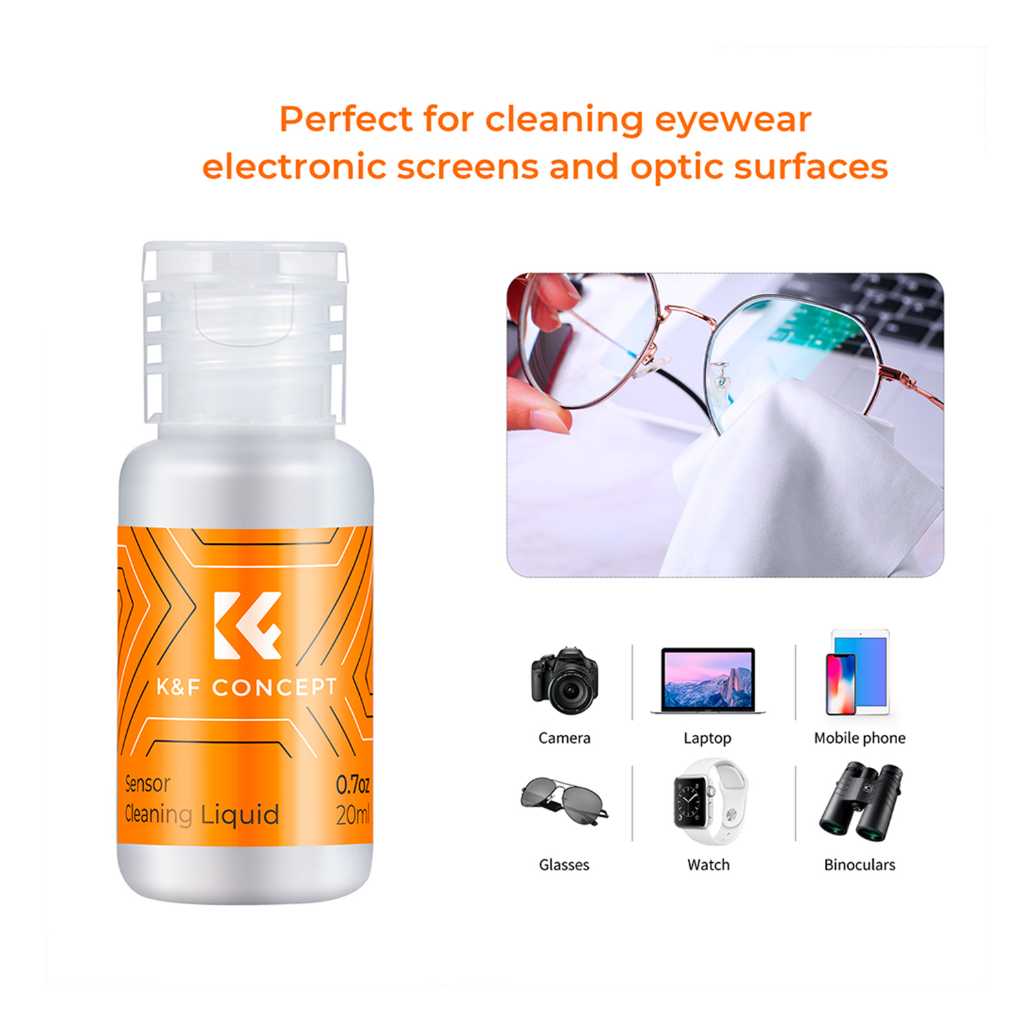 LÍQUIDO LIMPIADOR DE LENTES Y SENSORES CÁMARA  KYF CONCEPT SKU1699 - 2