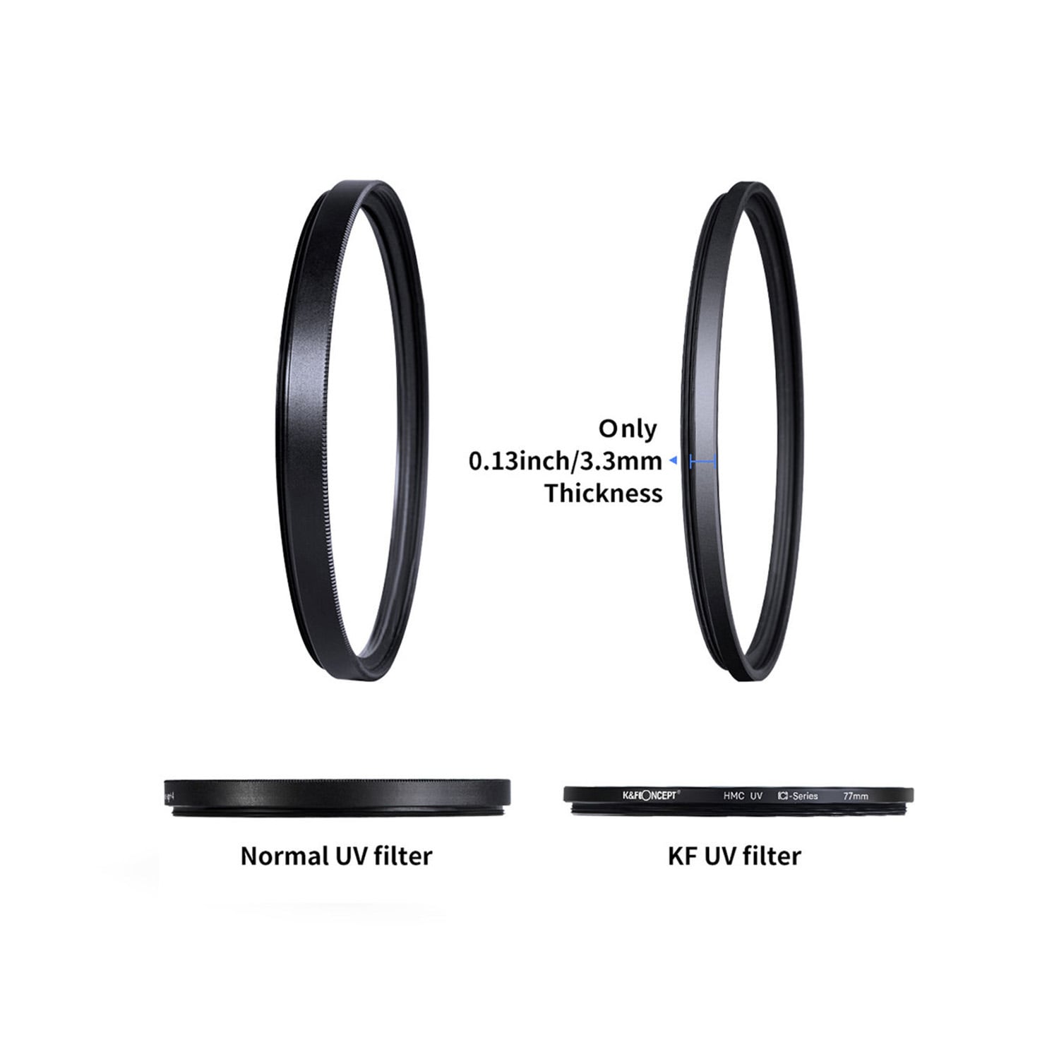 FILTRO 40.5MM ULTRAVIOLETA MCUV BLUE COAT SLIM KYF CONCEPT - 3
