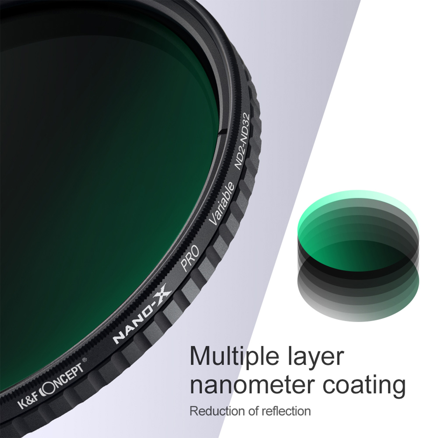 FILTRO 72MM DENSIDAD NEUTRA NANO X ND2-32 KYF CONCEPT - 5