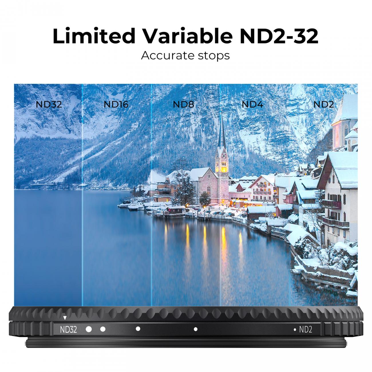 FILTRO DENSIDAD NEUTRA ND2-32 NANO X TRUE COLOR KYF CONCEPT 67MM - 5