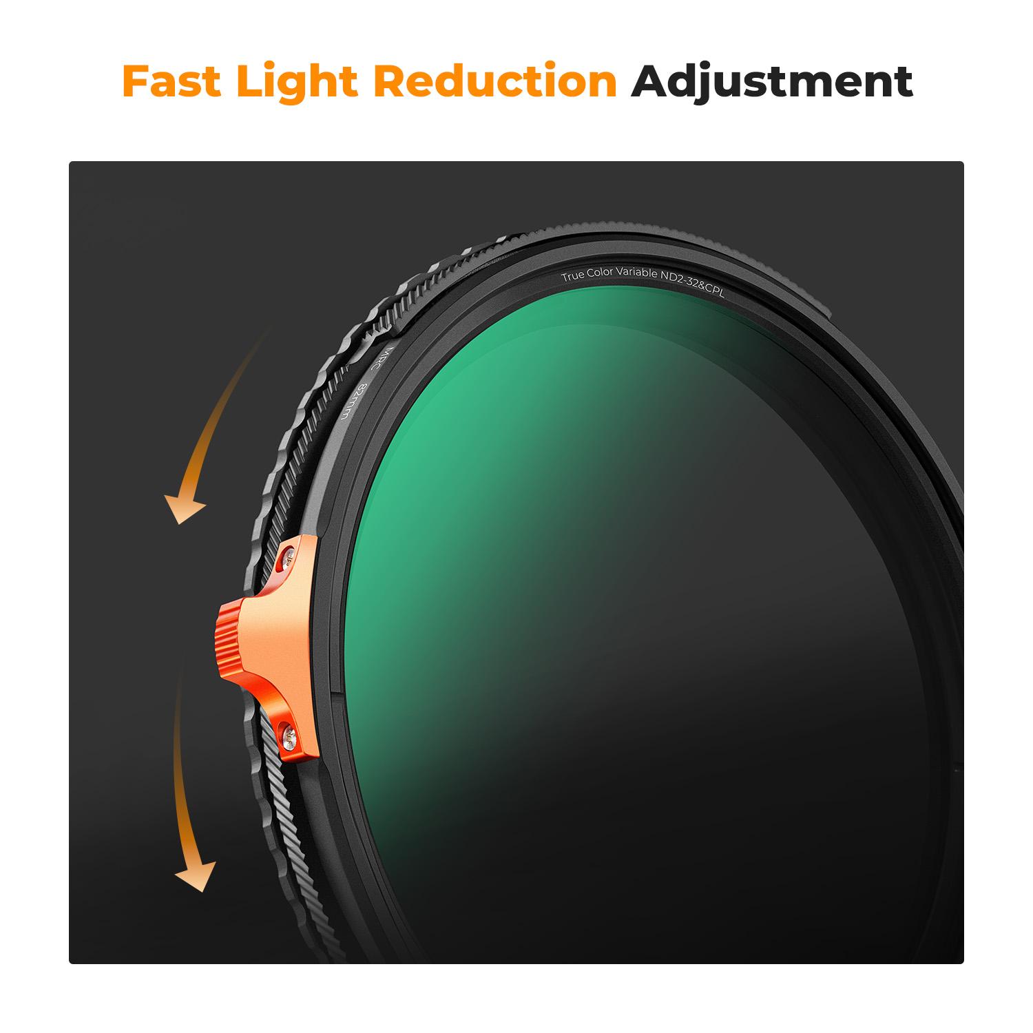 FILTRO 2 EN 1 – CPL+VARIABLE ND2-32 NANO X TRUE COLOR KYF CONCEPT 77MM - 6