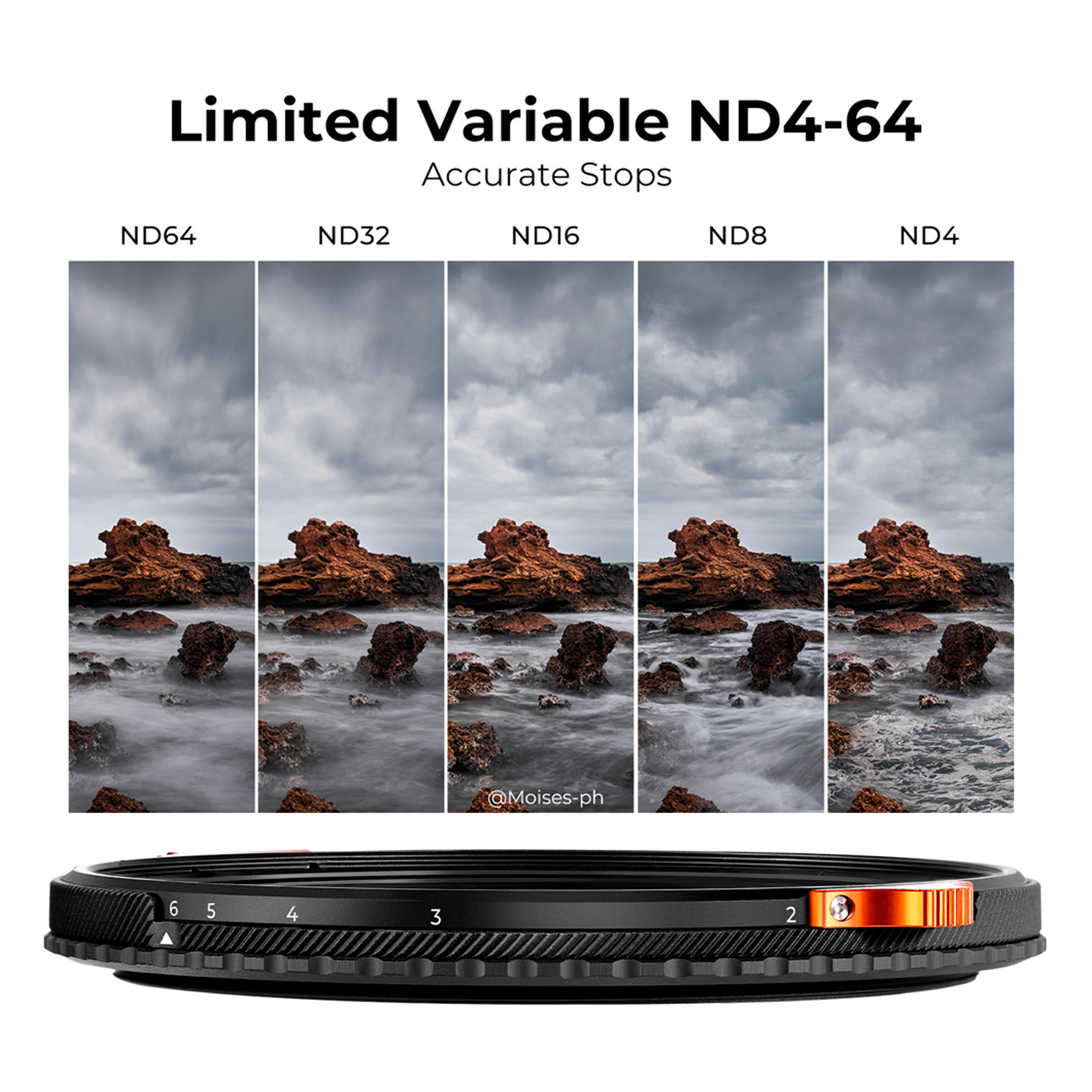 FILTRO 2 EN 1 67MM - CPL POLARIZADO + ND4-ND64 NANO X – KYF CONCEPT - 5