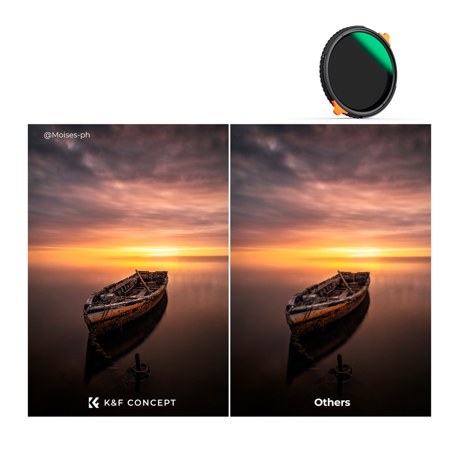 FILTRO 2 EN 1 67MM - CPL POLARIZADO + ND4-ND64 NANO X – KYF CONCEPT - 6