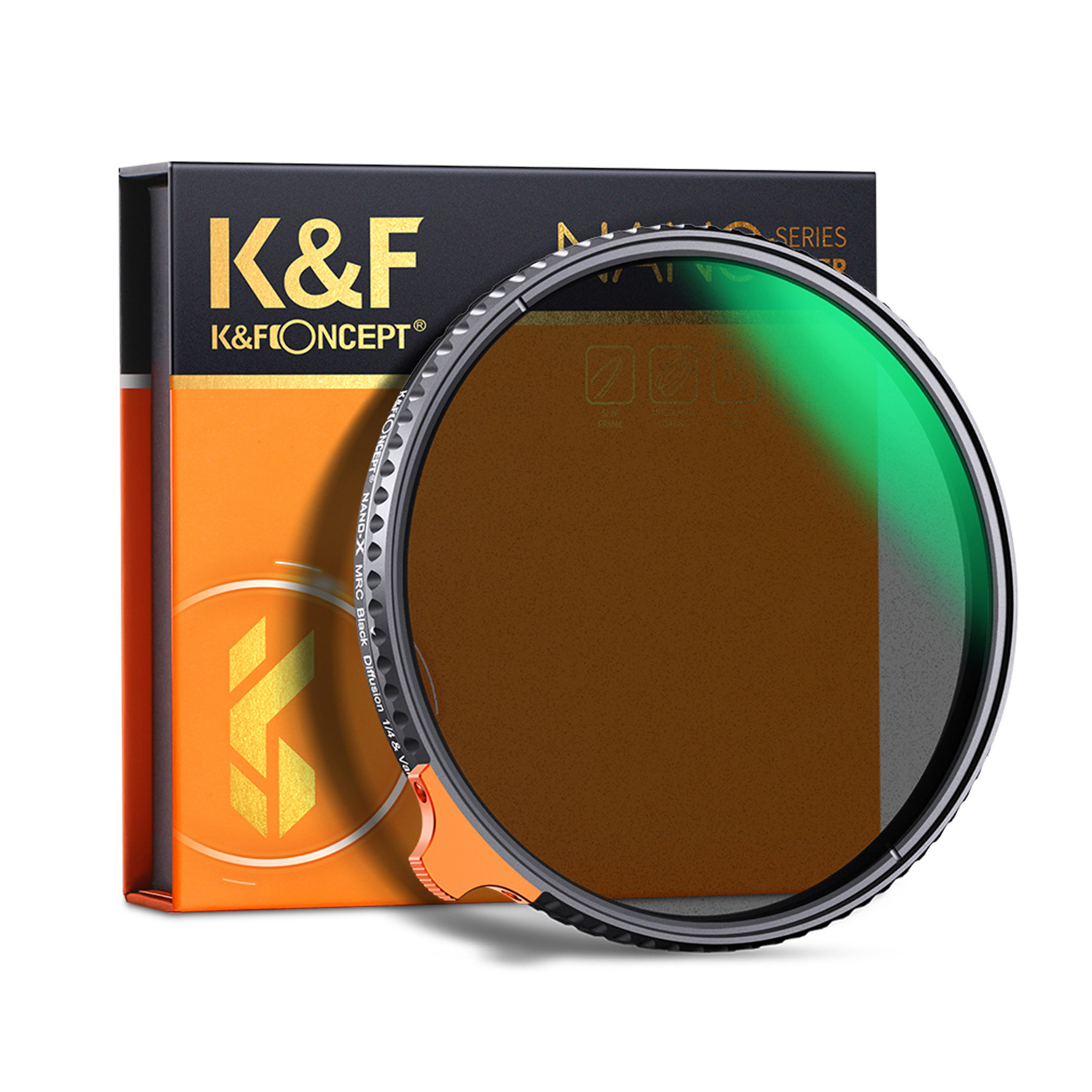 FILTRO 2 EN 1 - 77MM - BLACK MIST 1/4 + ND2-ND32 NANO X – KYF CONCEPT - 1