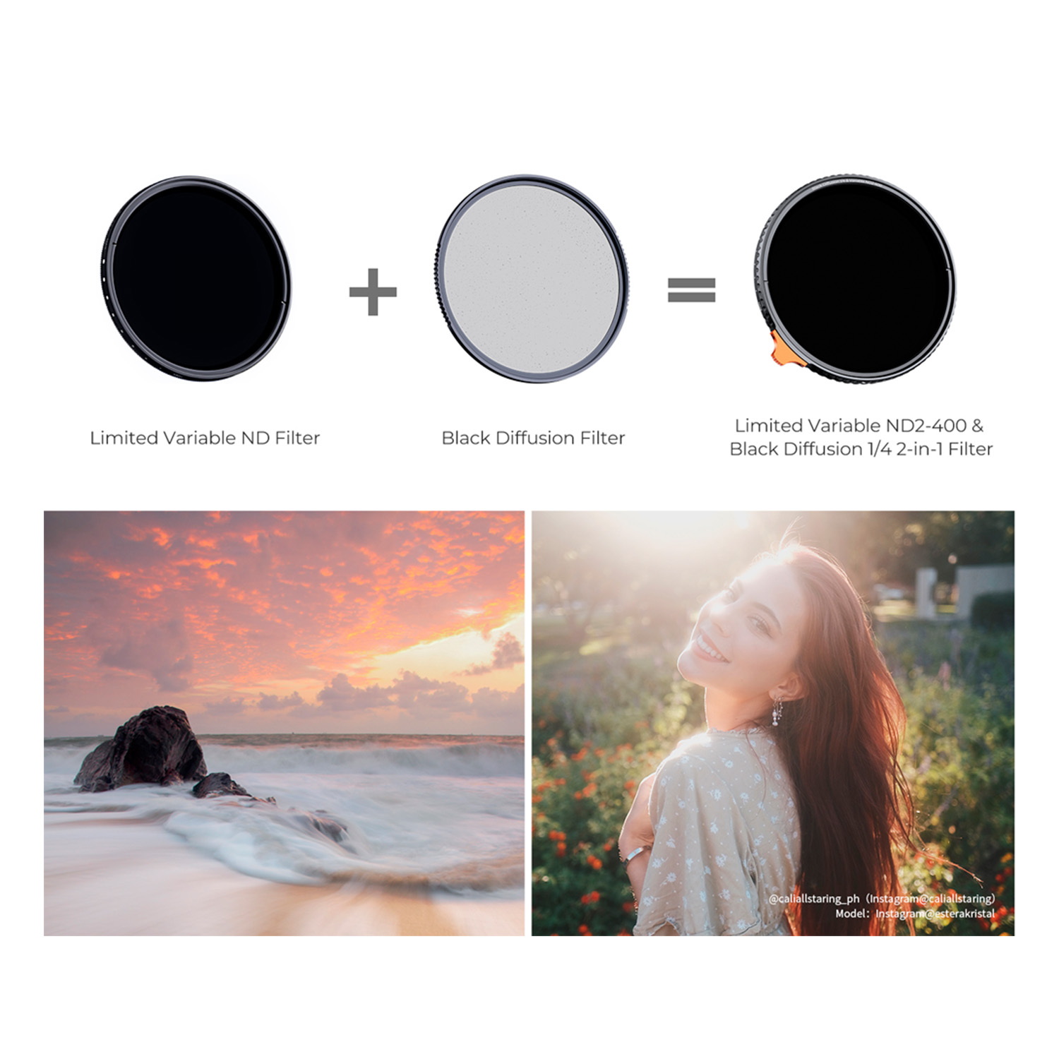 FILTRO DOBLE 67MM BLACK MIST 14 ND2-ND400 NANO X KYF CONCEPT - 2