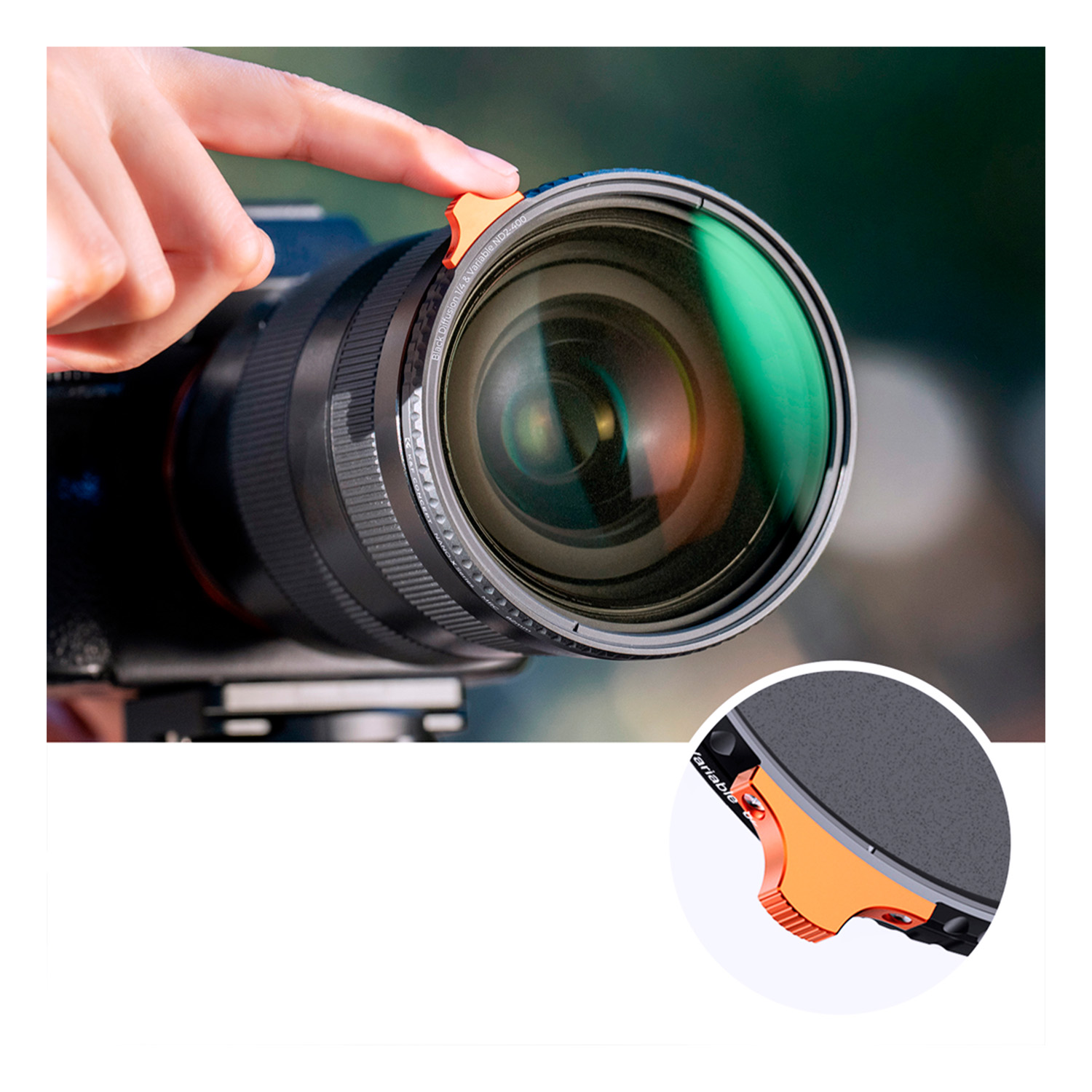 FILTRO DOBLE 67MM BLACK MIST 14 ND2-ND400 NANO X KYF CONCEPT - 5