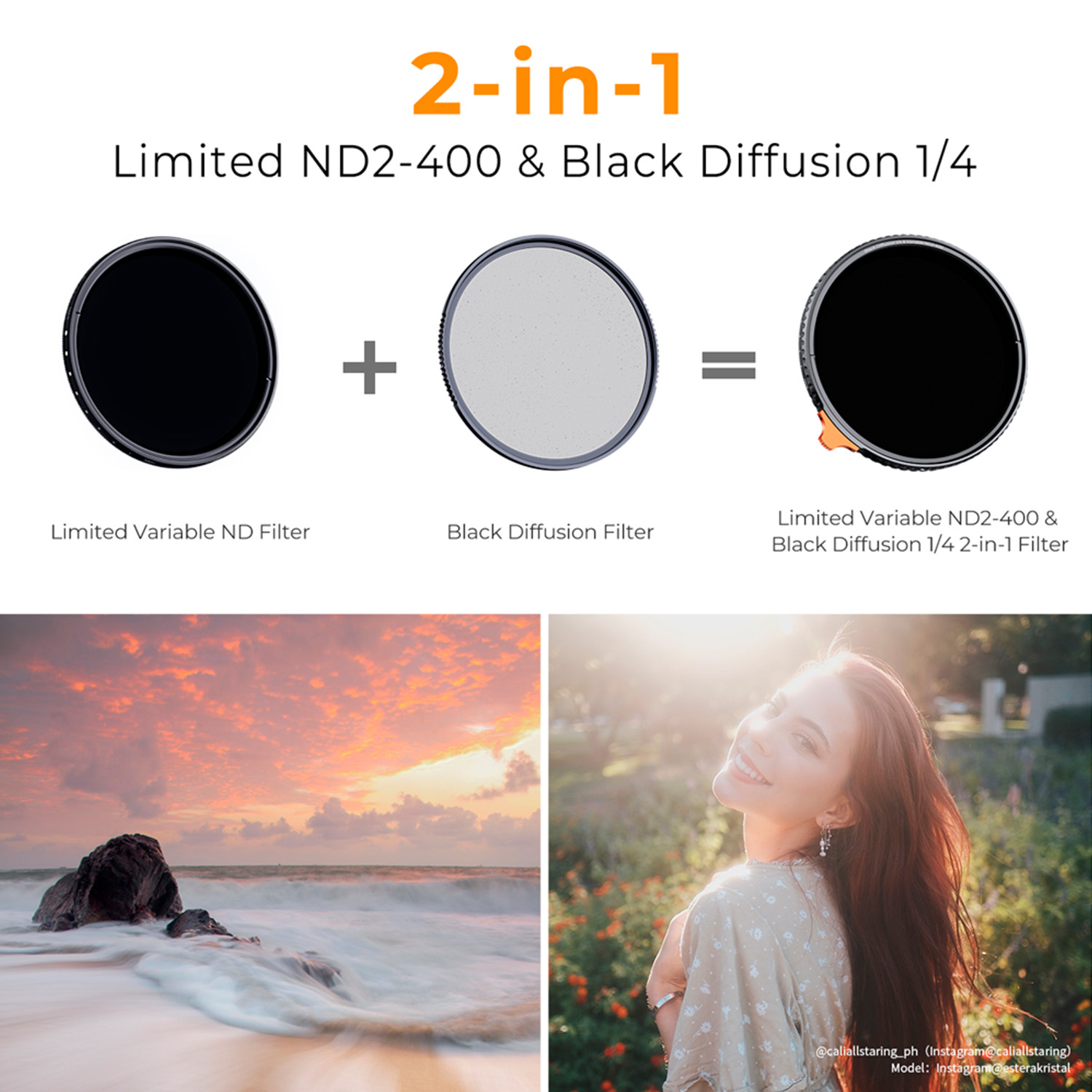 FILTRO DOBLE 82MM BLACK MIST 14 ND2-ND400 NANO X KYF CONCEPT - 2