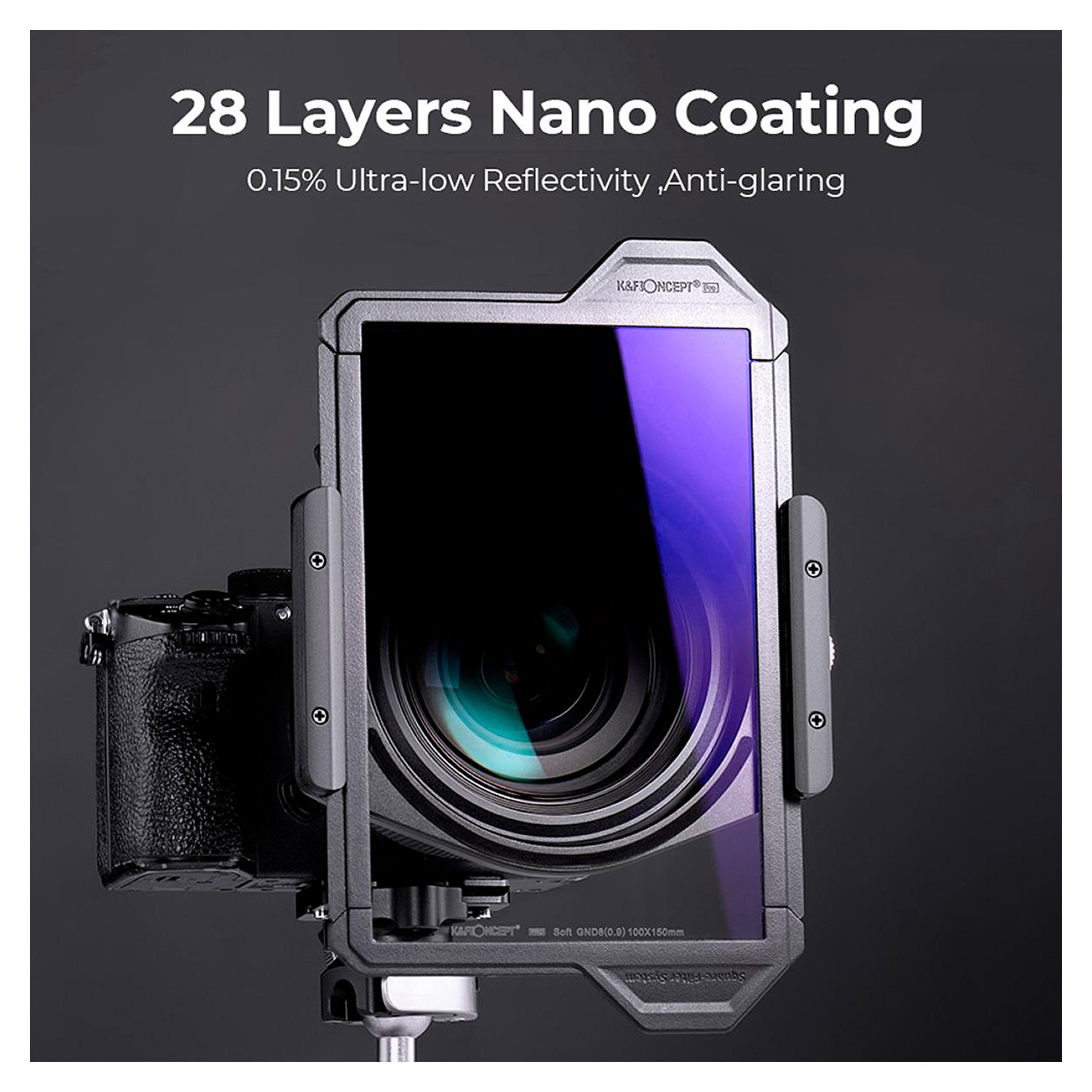 FILTRO CUADRADO GND8 INVERSO 100×150 CON MARCO PROTECTOR SERIE X-PRO - 2
