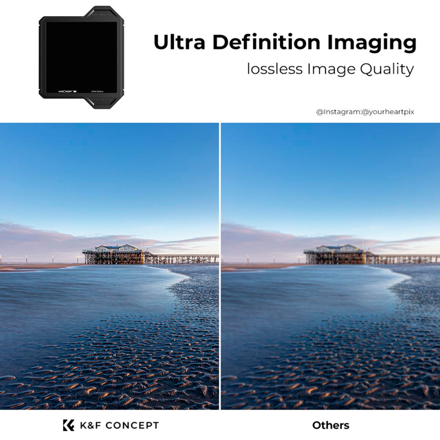 FILTRO CUADRADO ND64 100×100 CON MARCO PROTECTOR SERIE X-PRO - 2