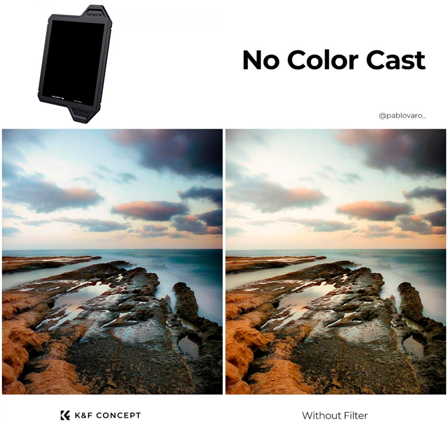 FILTRO CUADRADO ND64 100×100 CON MARCO PROTECTOR SERIE X-PRO - 3