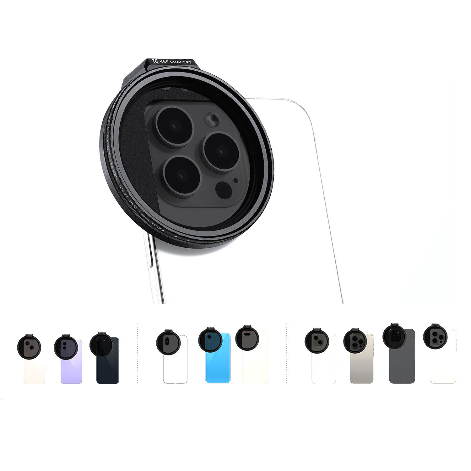 KIT DE FILTRO ND2-32 DENSIDAD NEUTRA 67MM MAGNÉTICO - KYF CONCEPT - 2