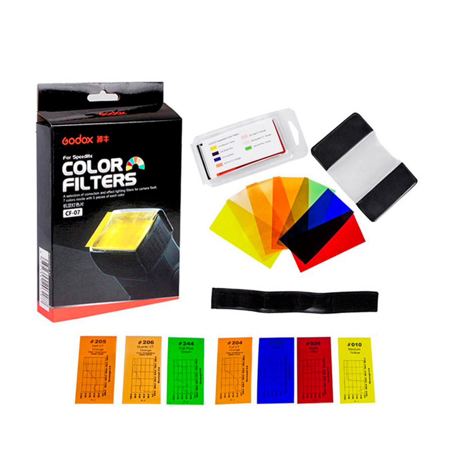 FILTROS DE COLORES GODOX CF-07 PARA SPEEDLITE - 3