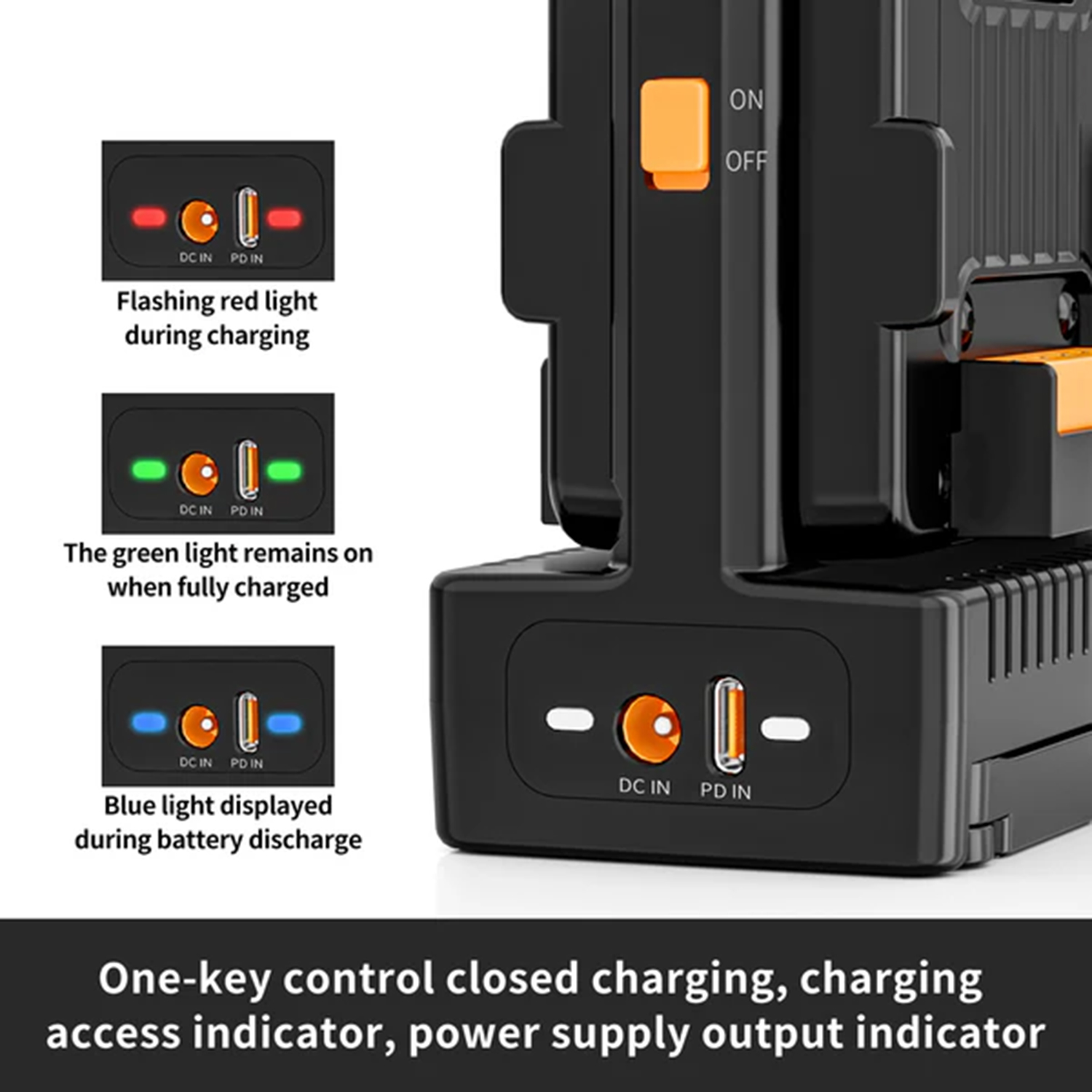 CARGADOR DUAL PARA BATERÍAS V-MOUNT ZGCINE VM-C2 - 4