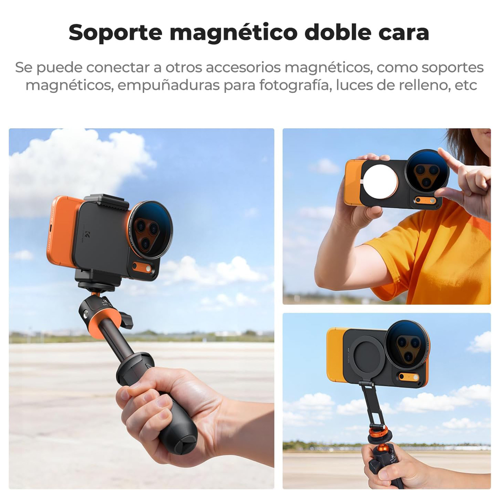 KIT ADAPTADOR MAGNÉTICO KYF CONCEPT CON FILTRO ND2-32 PARA IPHONE 17 PRO - 5