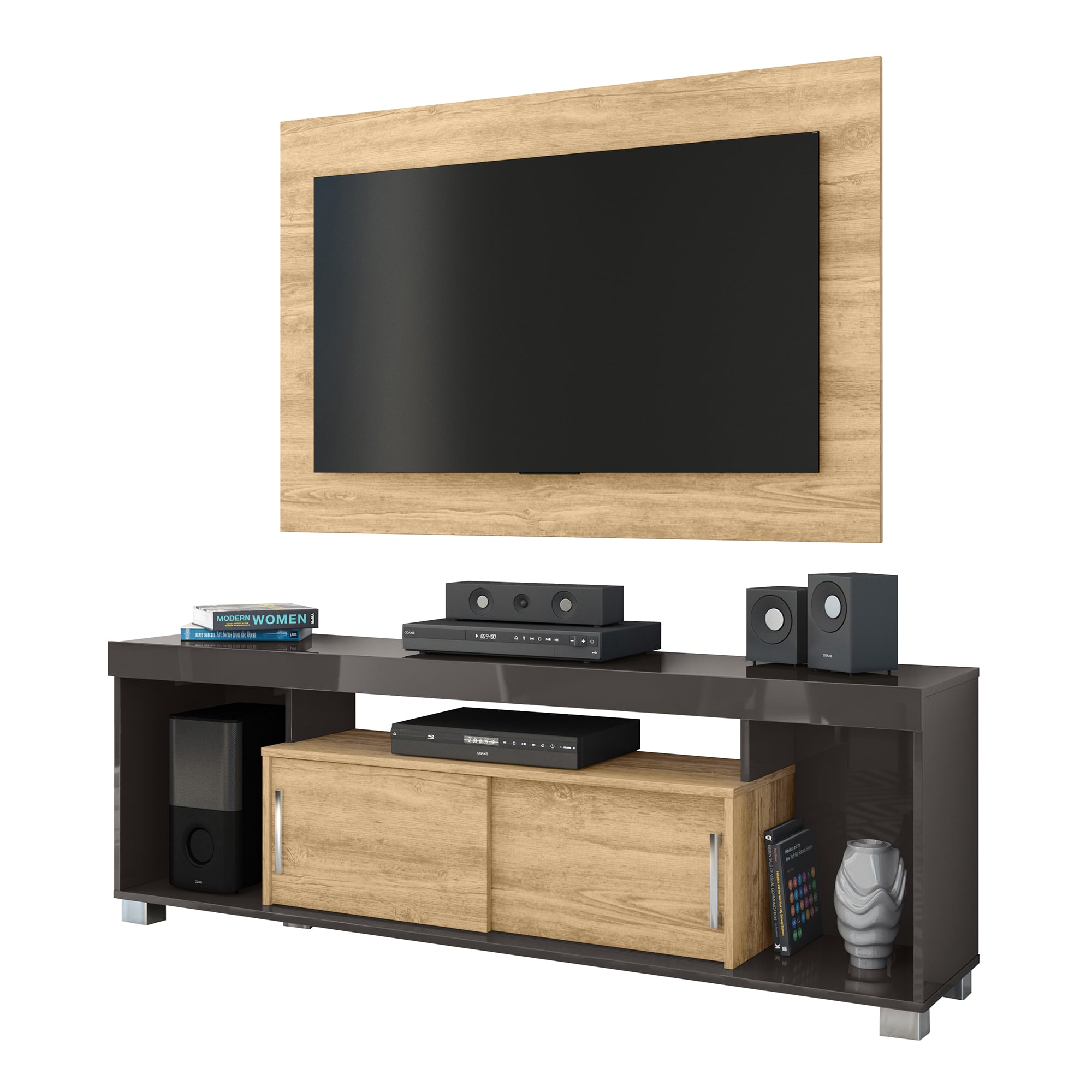 COMBO SALA TV CASABELLA PIETRO - MIEL/ROBLE - 1