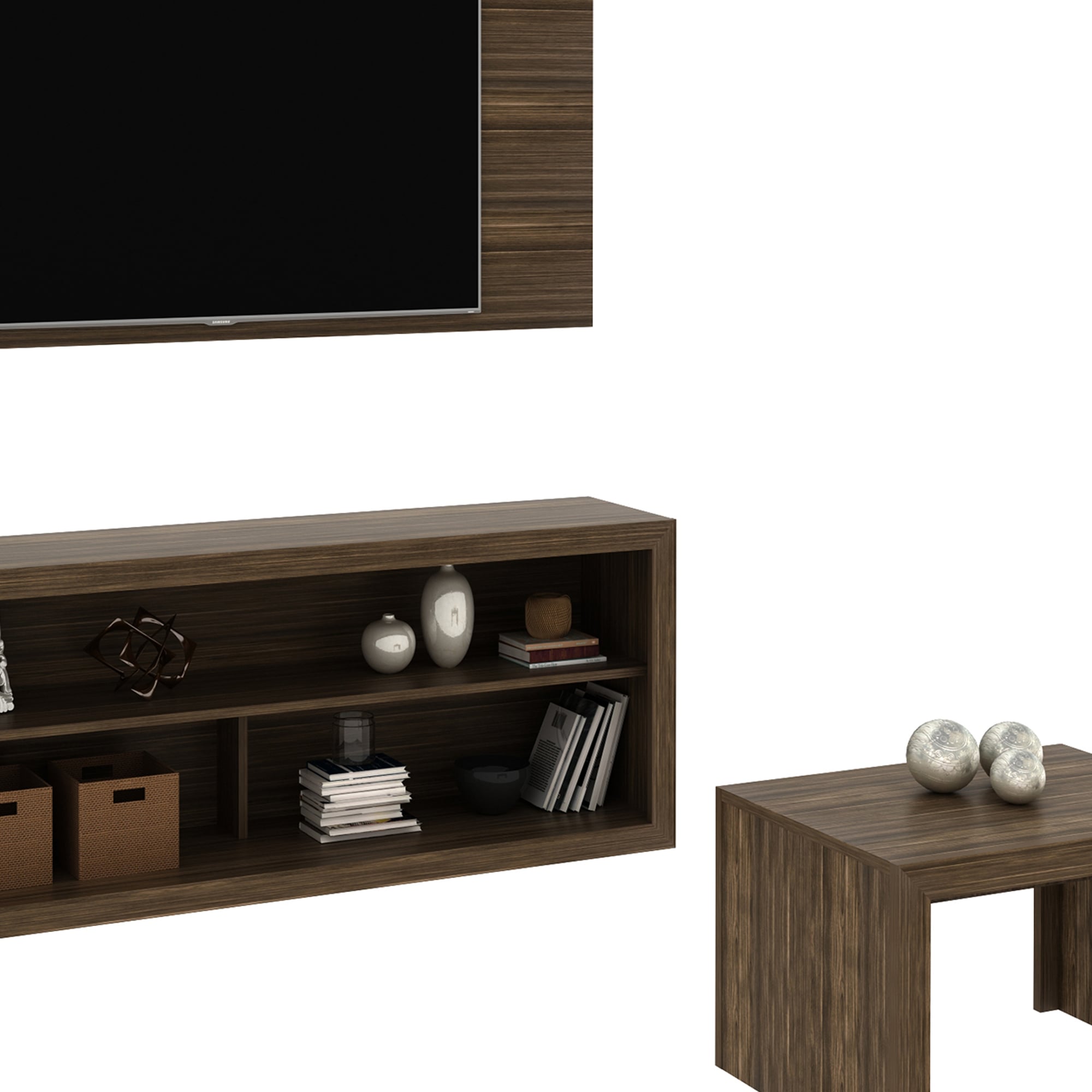COMBO SALA TV 3 PIEZAS CASABELLA SENA NOGAL - 2