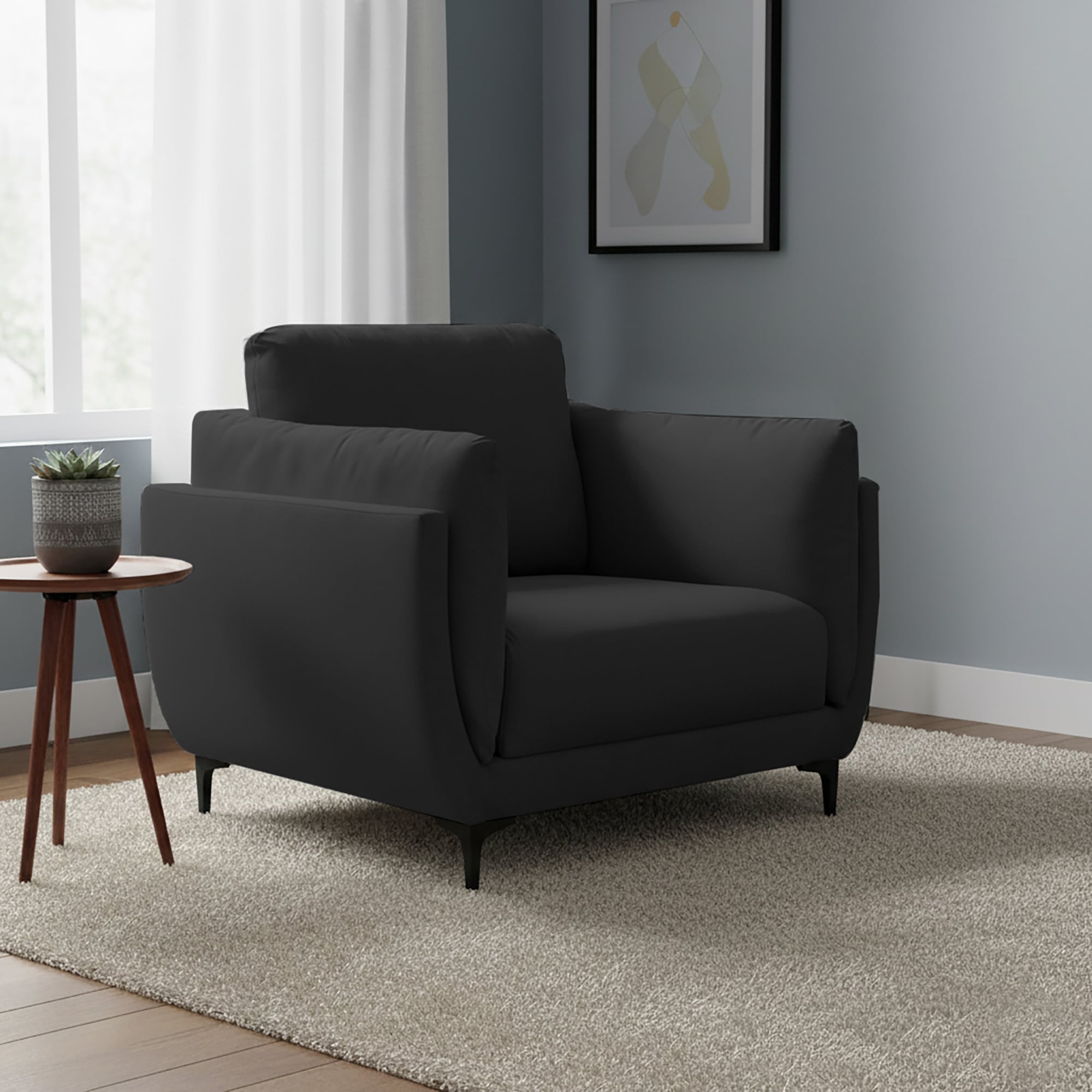 SILLON CASABELLA MAELIS 1 CUERPO NEGRO - 3