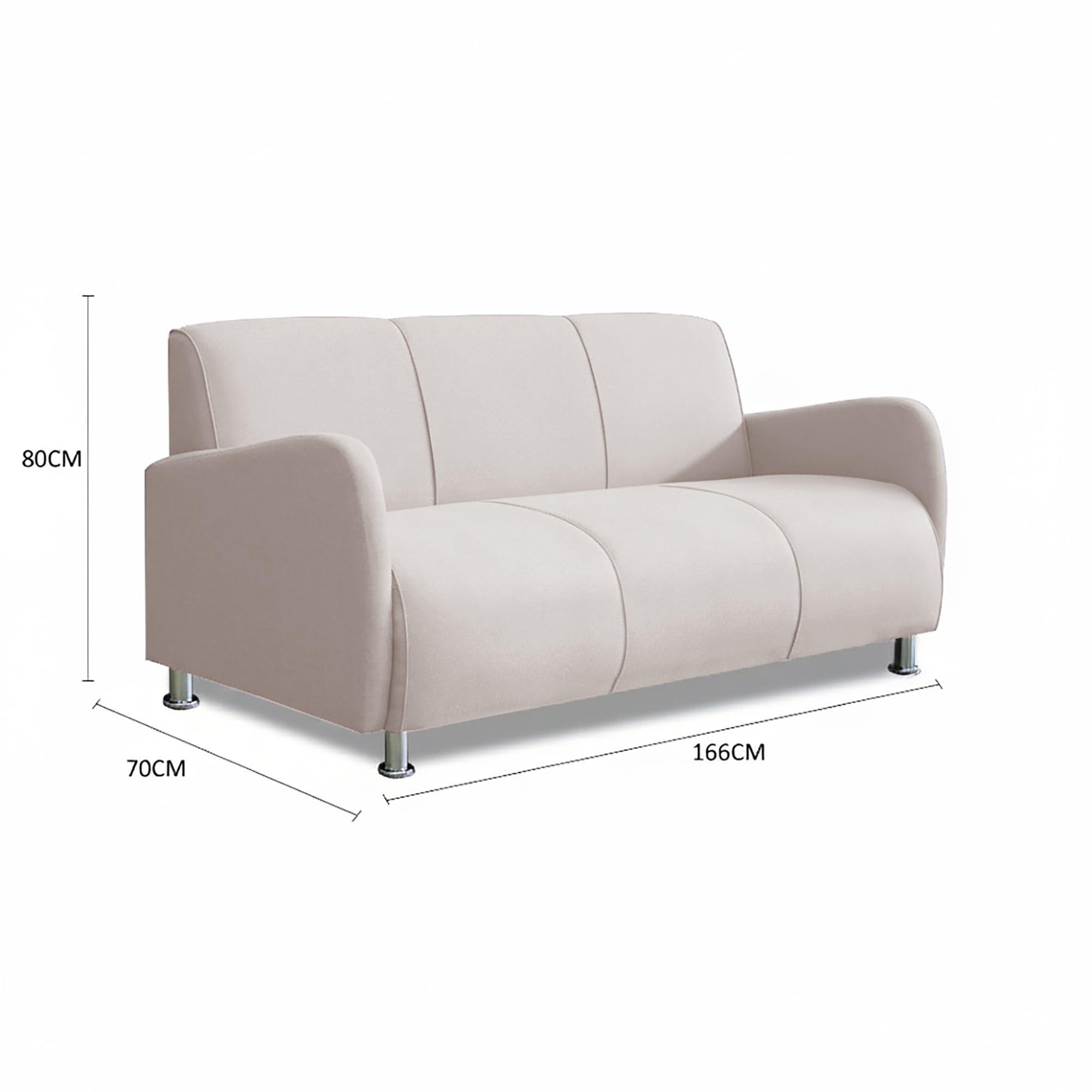 SOFA CASABELLA NAOMI 3 CUERPOS BEIGE - 2