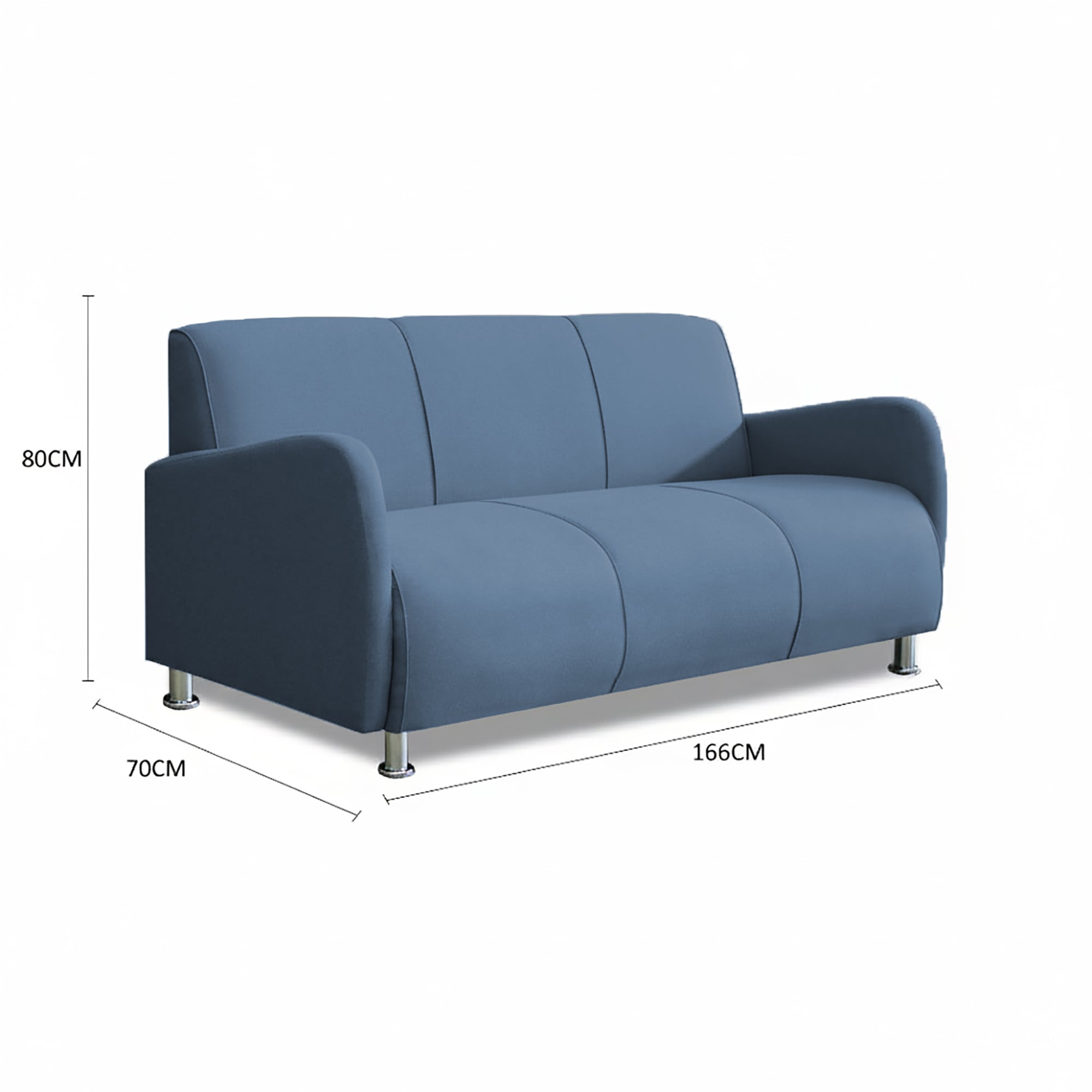 SOFA CASABELLA NAOMI 3 CUERPOS ACERO - 2