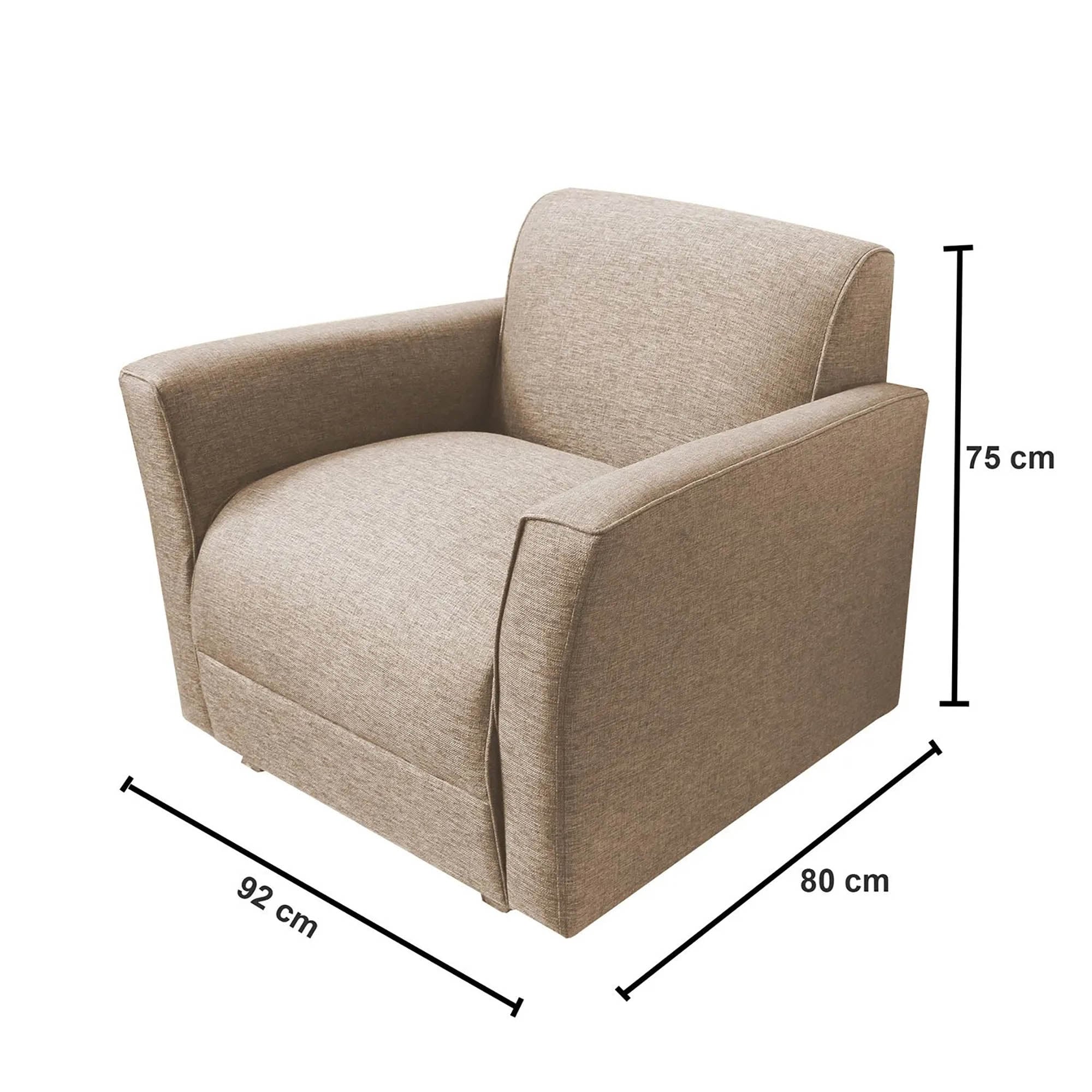 JUEGO DE SALA CASABELLA TABARA 321 BEIGE - 5