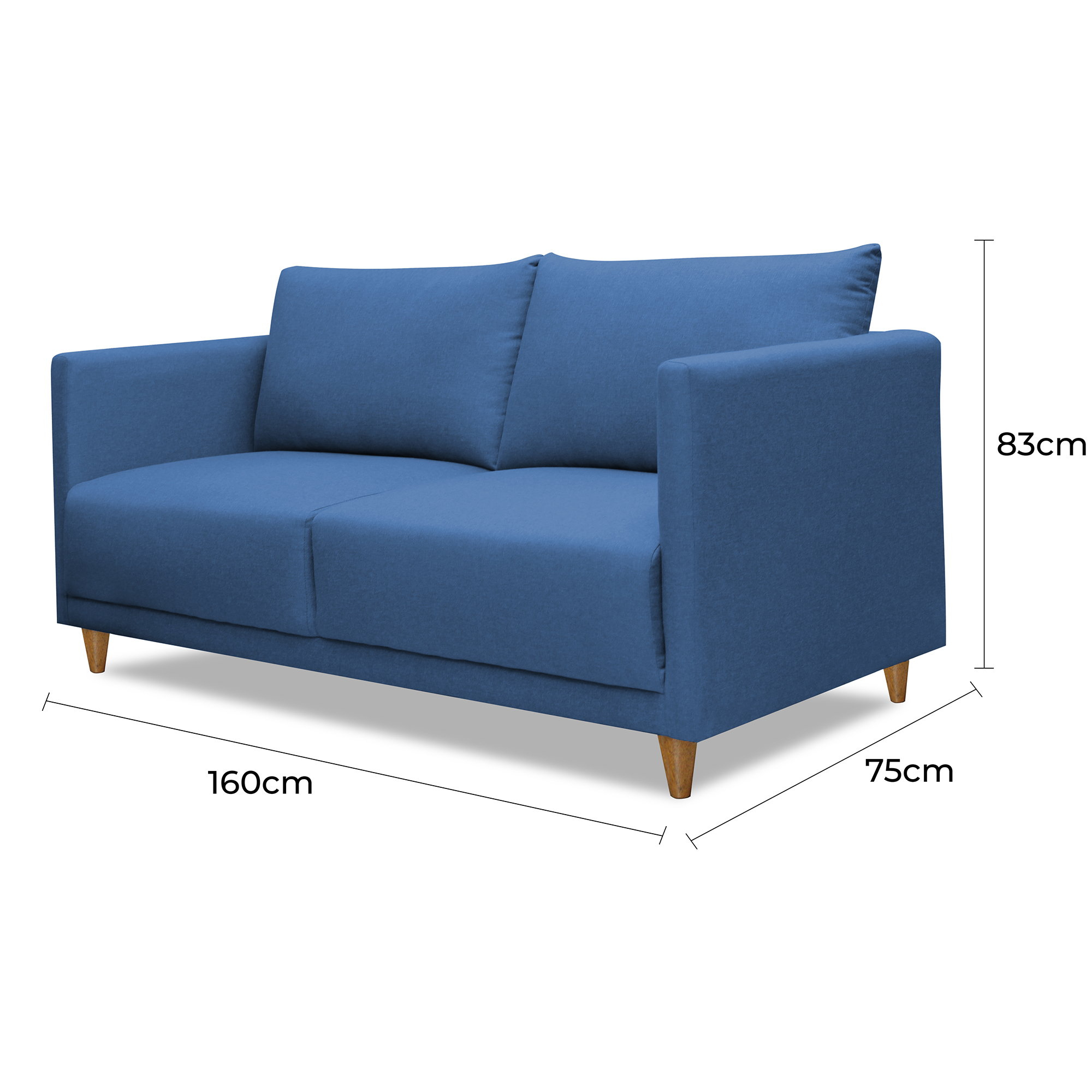 SOFA CASABELLA TARRAGONA 3 CUERPOS AZUL - 2