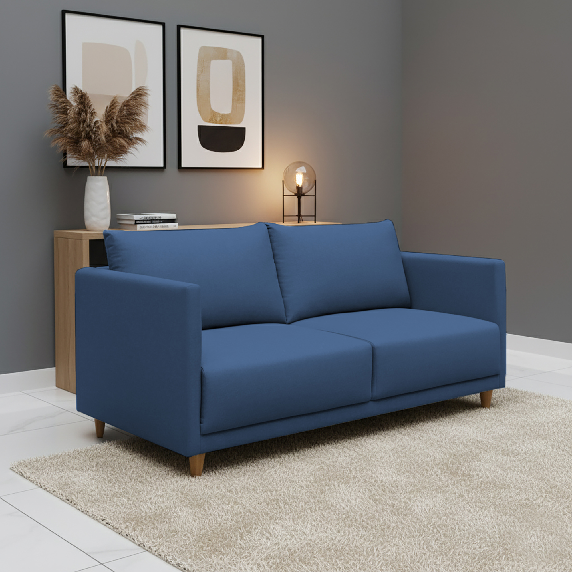 SOFA CASABELLA TARRAGONA 3 CUERPOS AZUL - 3