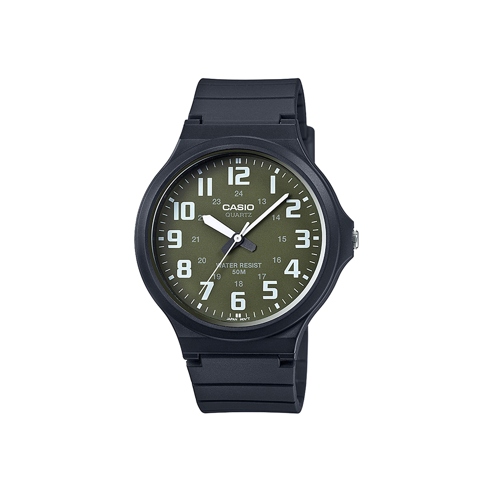 RELOJ CASIO HOMBRE ANÁLOGO MW-240-3BV - 1