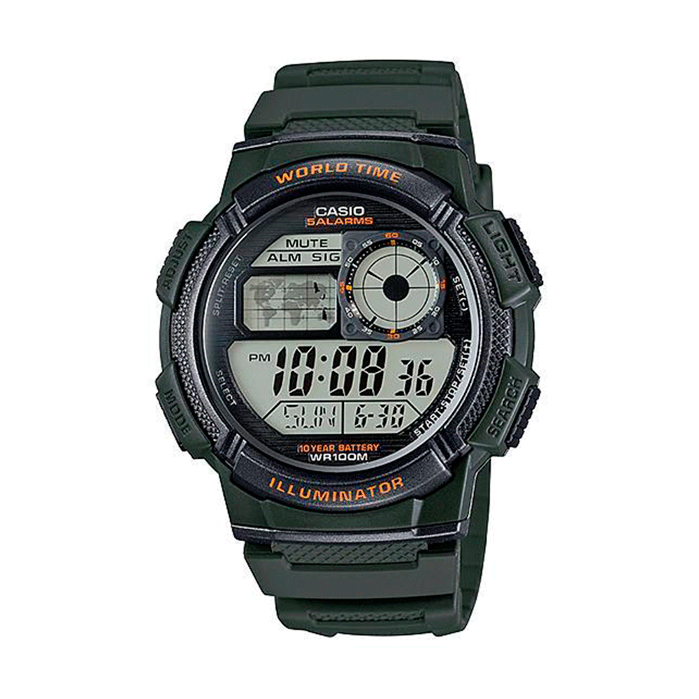 RELOJ CASIO HOMBRE DIGITAL AE-1000W-3AV - 1