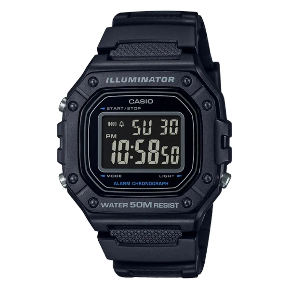 RELOJ CASIO PARA HOMBRE W-218H-1BV - 1