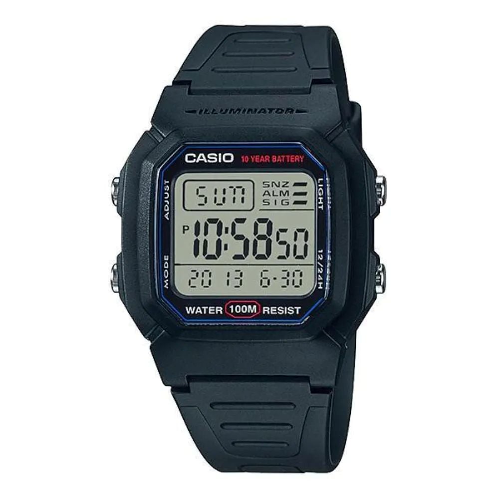 RELOJ CASIO UNISEX W-800H-1A - 1