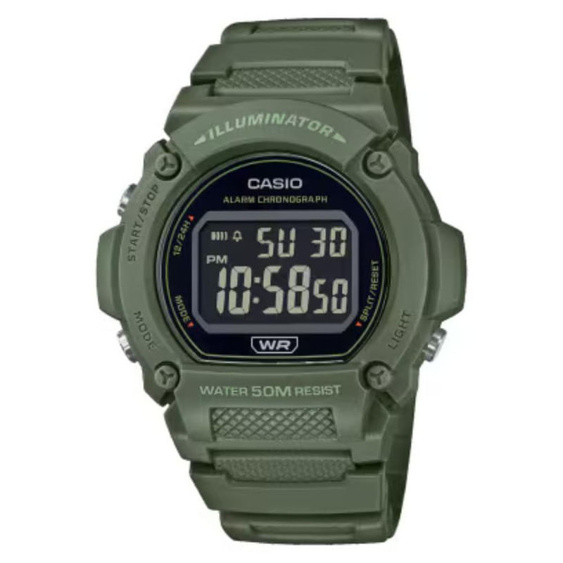 RELOJ CASIO PARA HOMBRE W-219HC-3B - 1