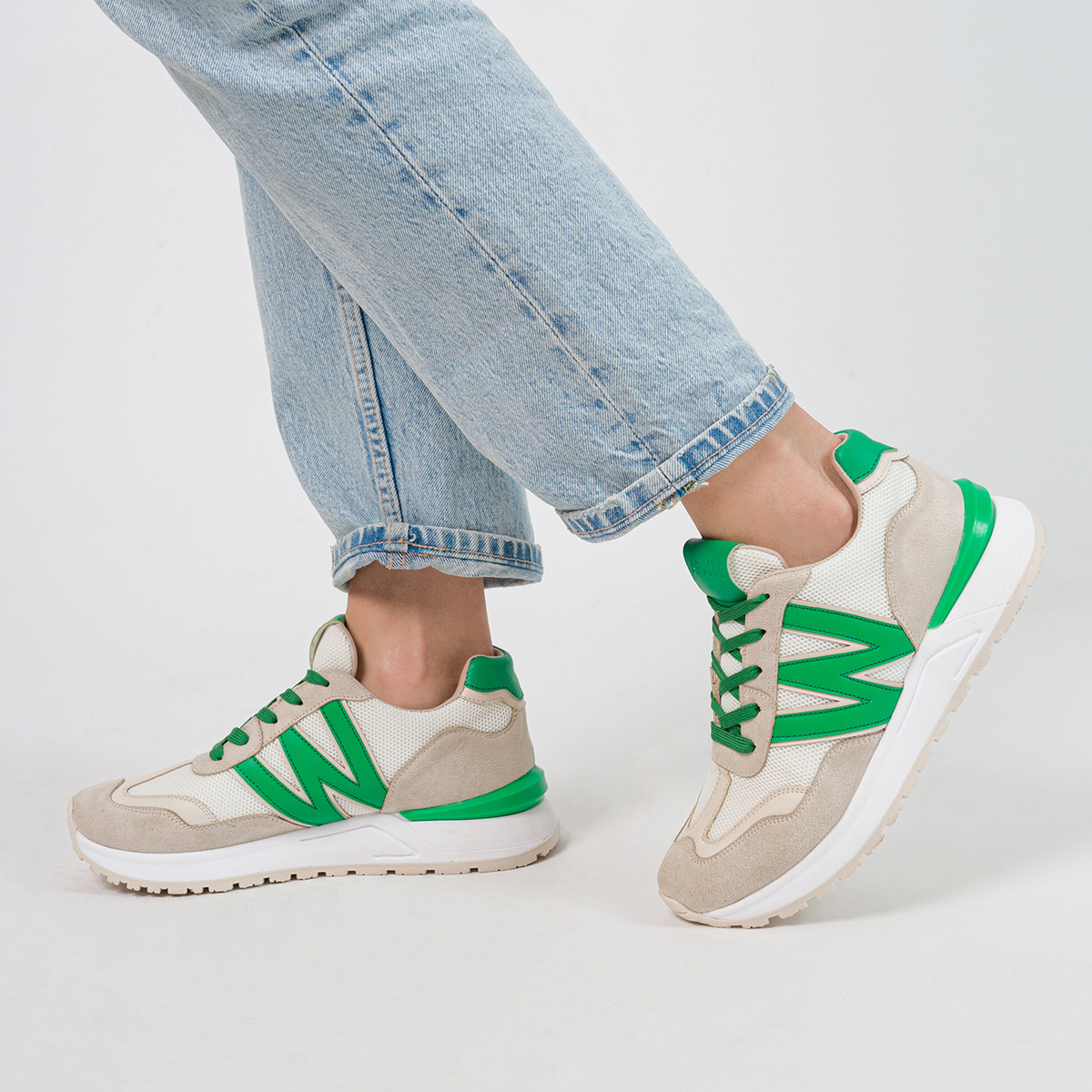 Zapatillas Andrea Conti Para Mujer - Cuero, Cierre De Cremallera, Suela De Elastómeros - Estilo Casual