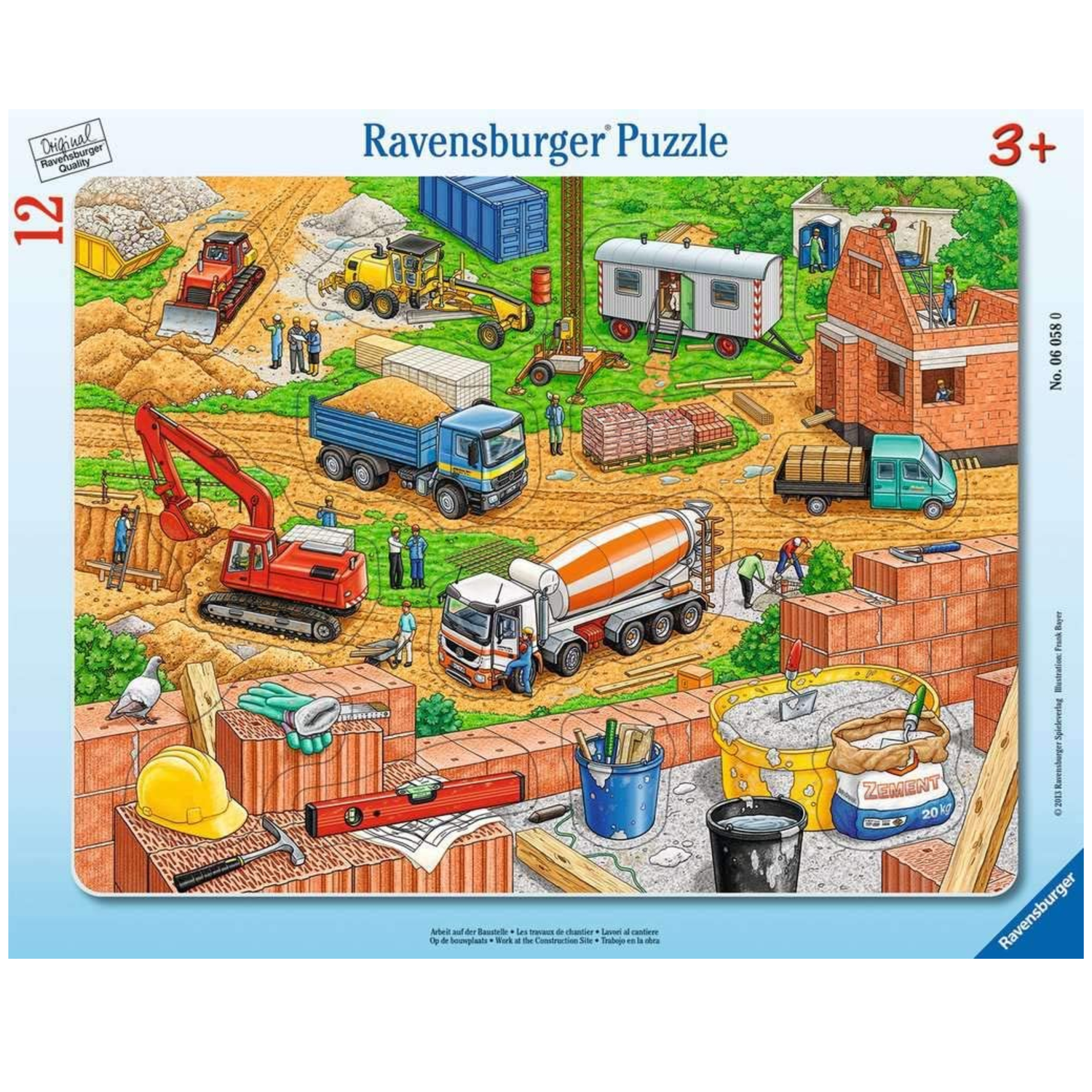 ROMPECABEZAS RAVENSBURGER 12 PZ CONSTRUCCIÓN - 1