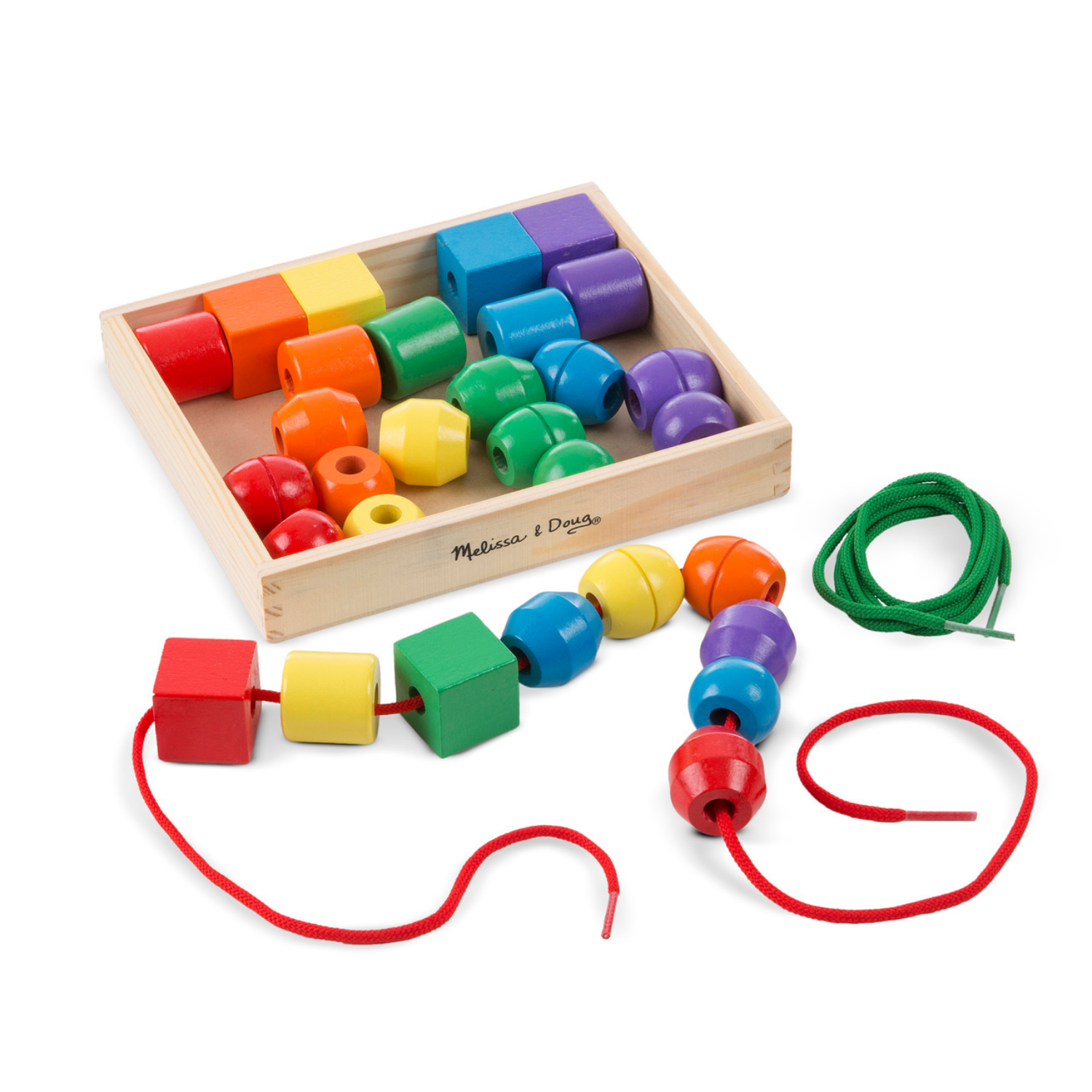 JUEGO MESA MELISSA & DOUG CUENTAS DE ENCAJES PRIMARIOS - 1