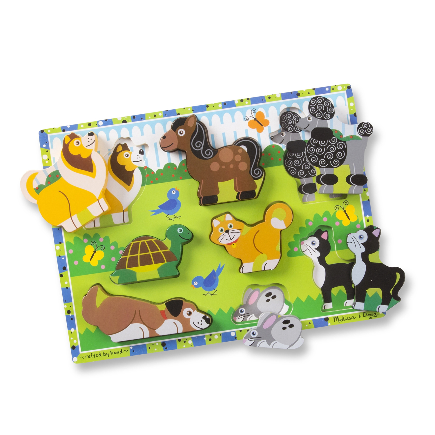 ROMPECABEZAS DE ENCAJE CHUNKY 8 PIEZAS MASCOTAS - 1