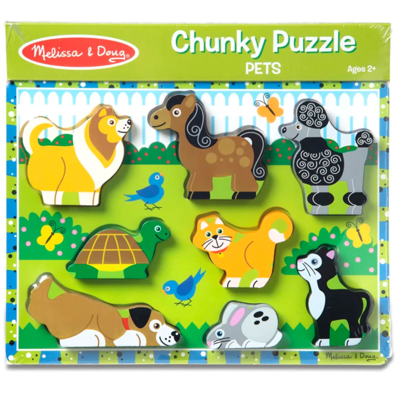 ROMPECABEZAS DE ENCAJE CHUNKY 8 PIEZAS MASCOTAS - 2