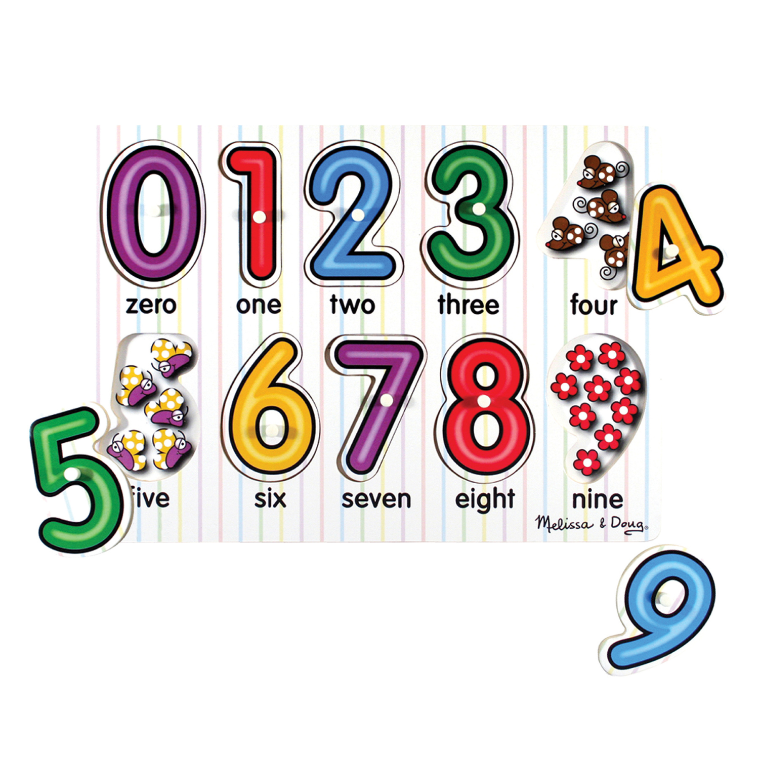 ROMPECABEZAS MELISSA & DOUG PERILLA PEQUEÑO NÚMEROS - 1