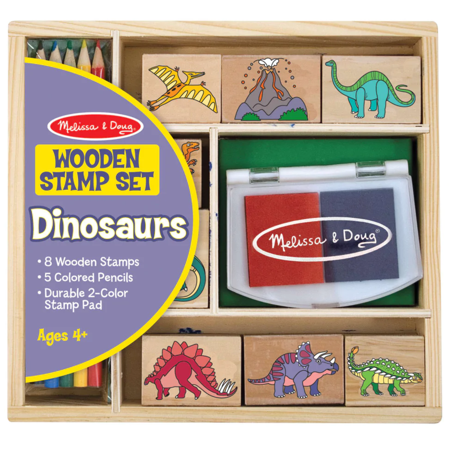 JUEGO MESA MELISSA & DOUG SELLOS DINOSAURIO - 1