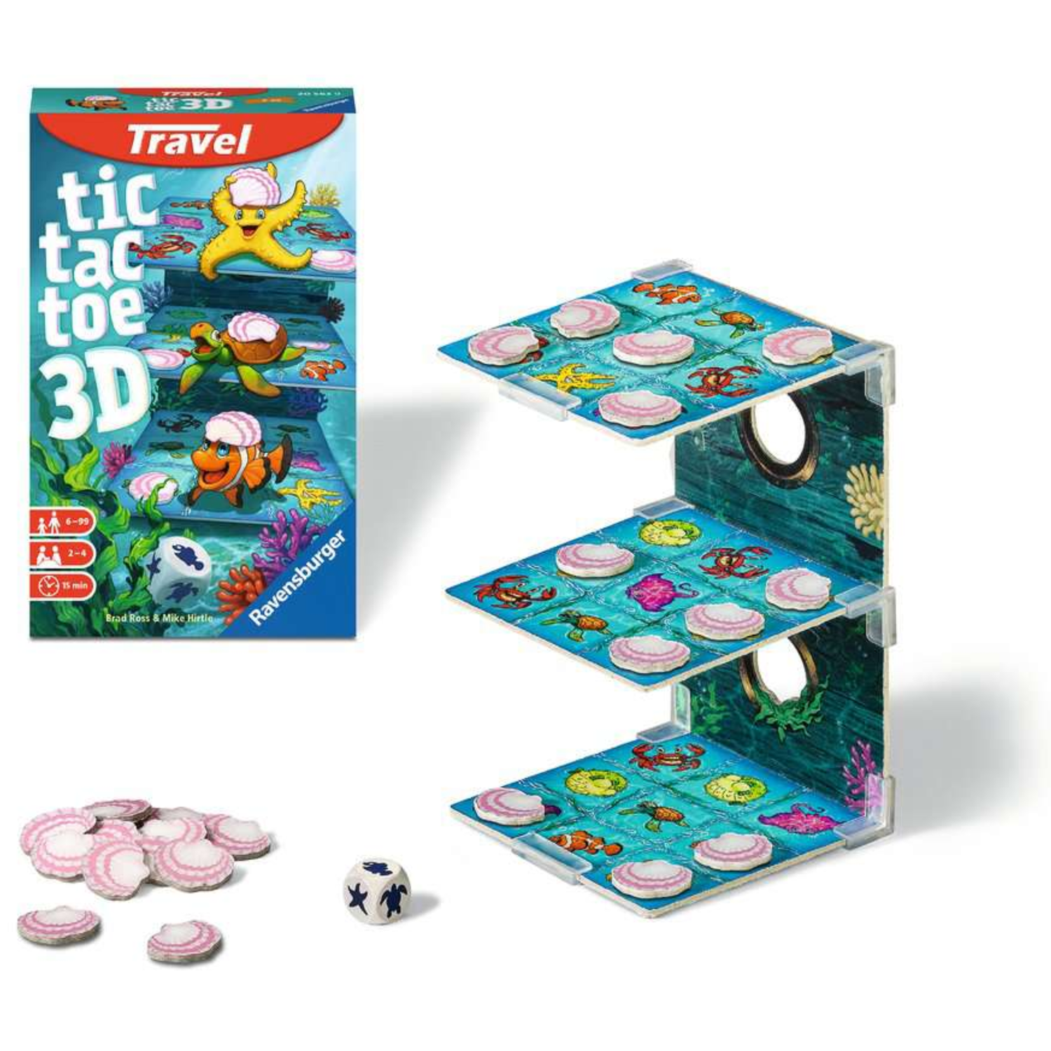 JUEGO MESA RAVENSBURGER TIC TAC TOE 3D TRAVEL SIZE - 1