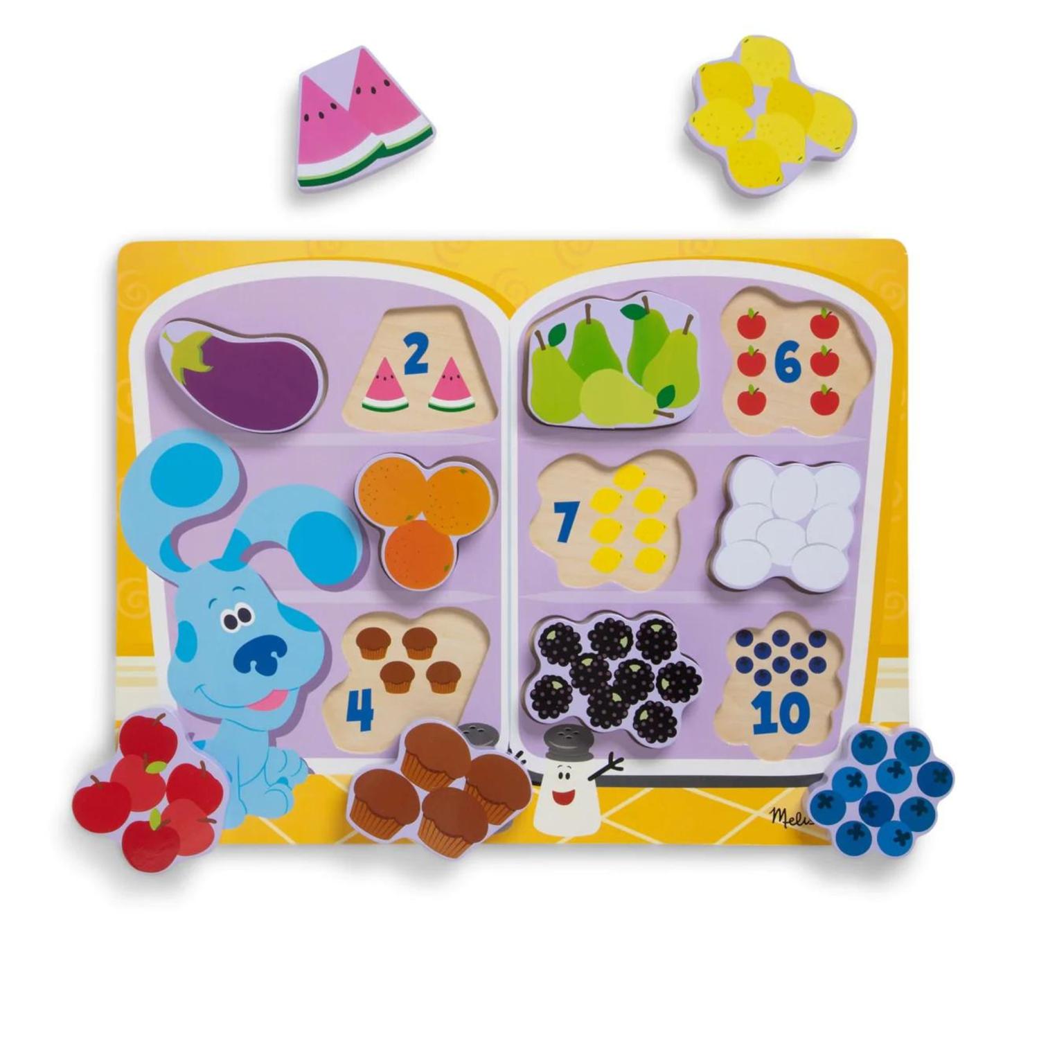 ROMPECABEZAS MELISSA & DOUG CHUNKY LAS PISTAS DE BLUE - ALIMENTOS - 2
