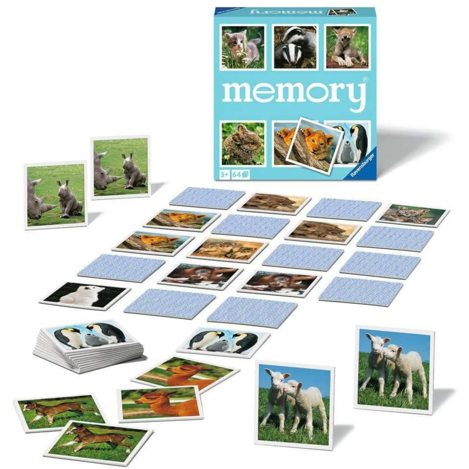 JUEGO MEMORIA ANIMALES BEBÉS - 1