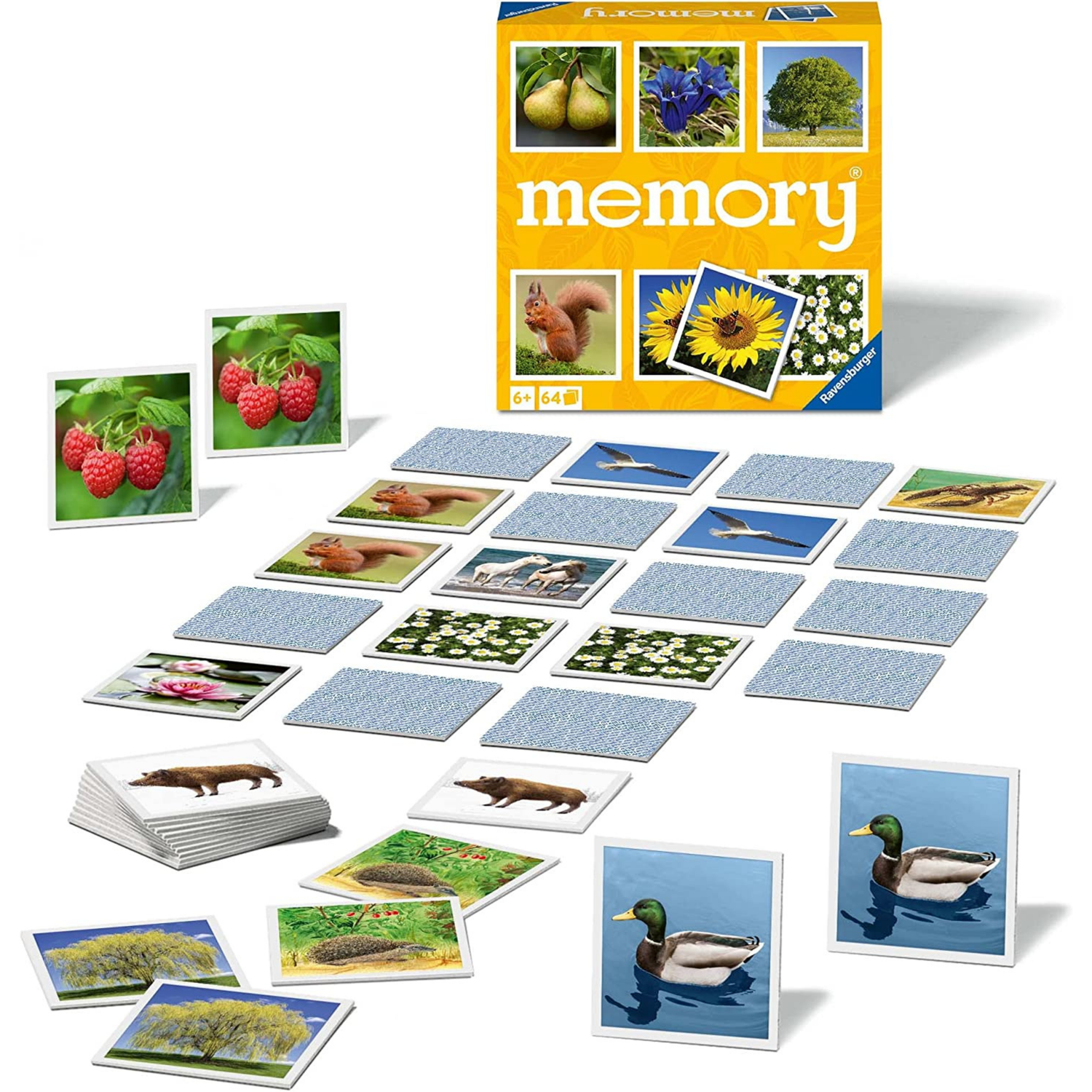 JUEGO MEMORIA RAVENSBURGER NATURALEZA - 1