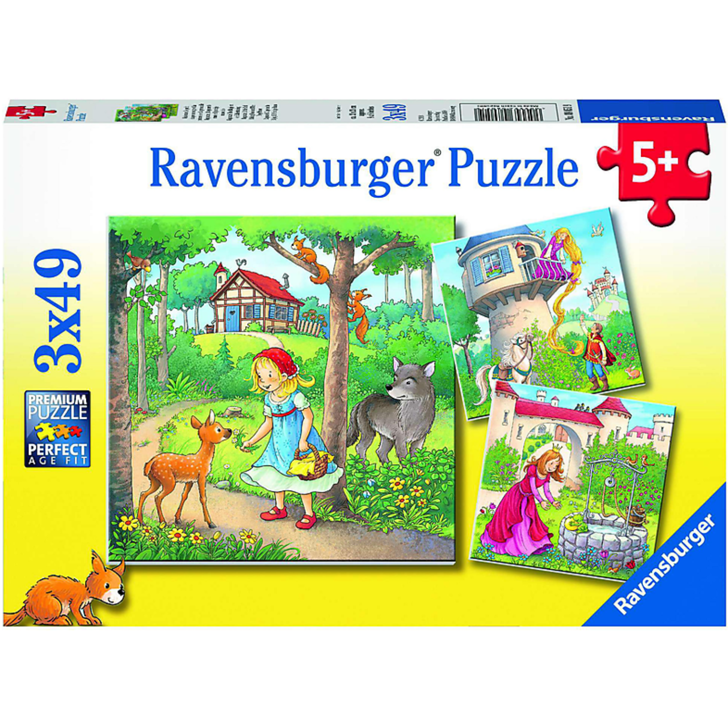 ROMPECABEZAS 3X49 PIEZAS PRINCESAS DE CUENTO - 1