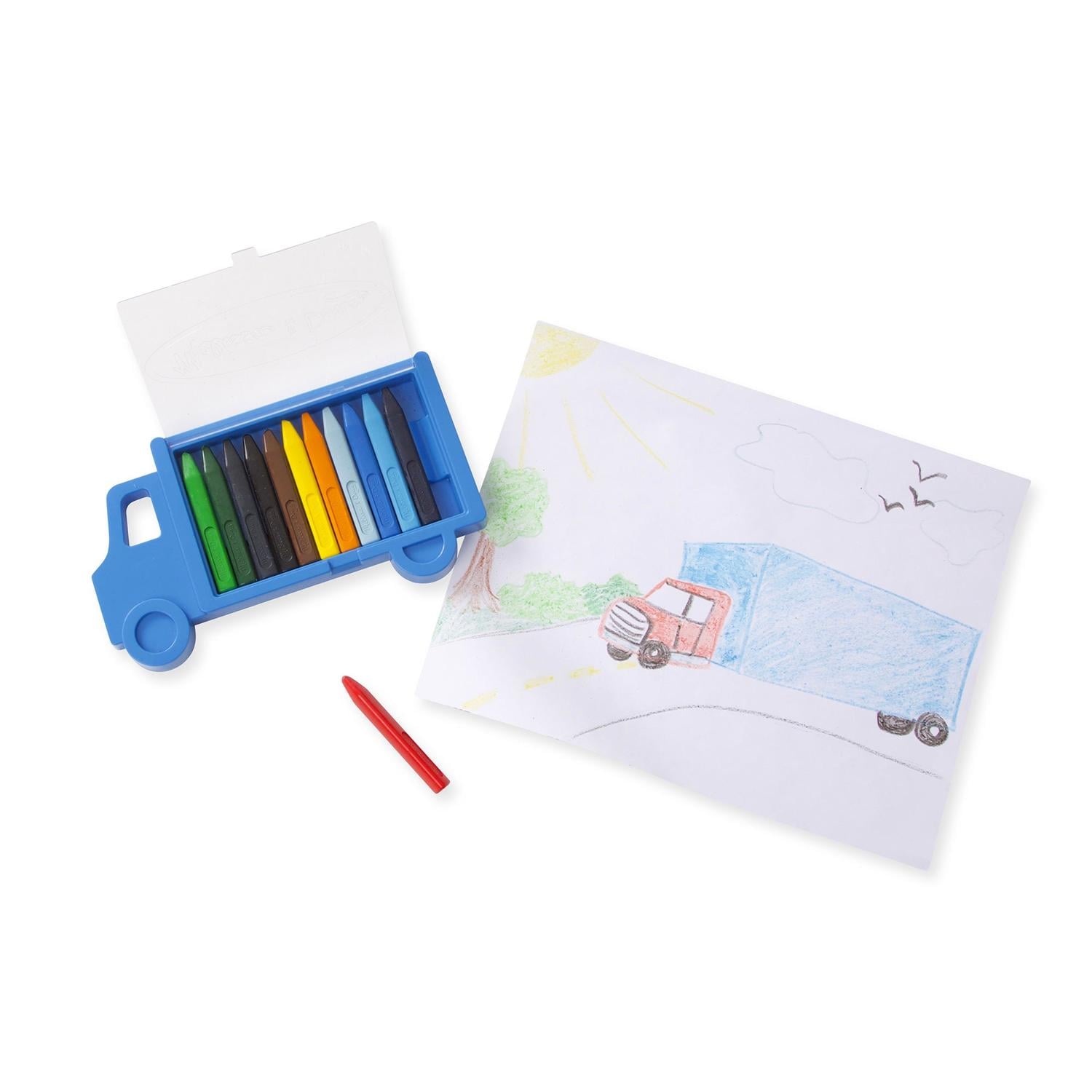 SET MELISSA & DOUG DE CRAYONES DE CERA CAMIÓN 12 UNIDADES - 3