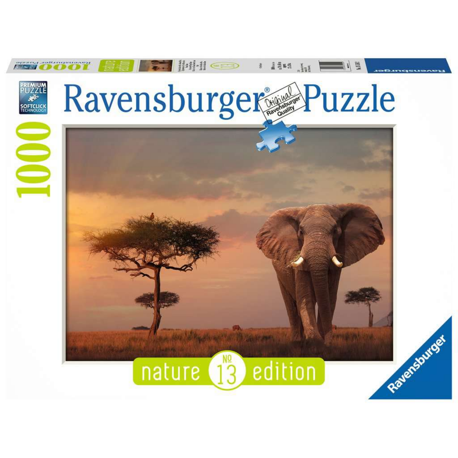 ROMPECABEZAS 1000 PZ ELEFANTE KENIA - 1